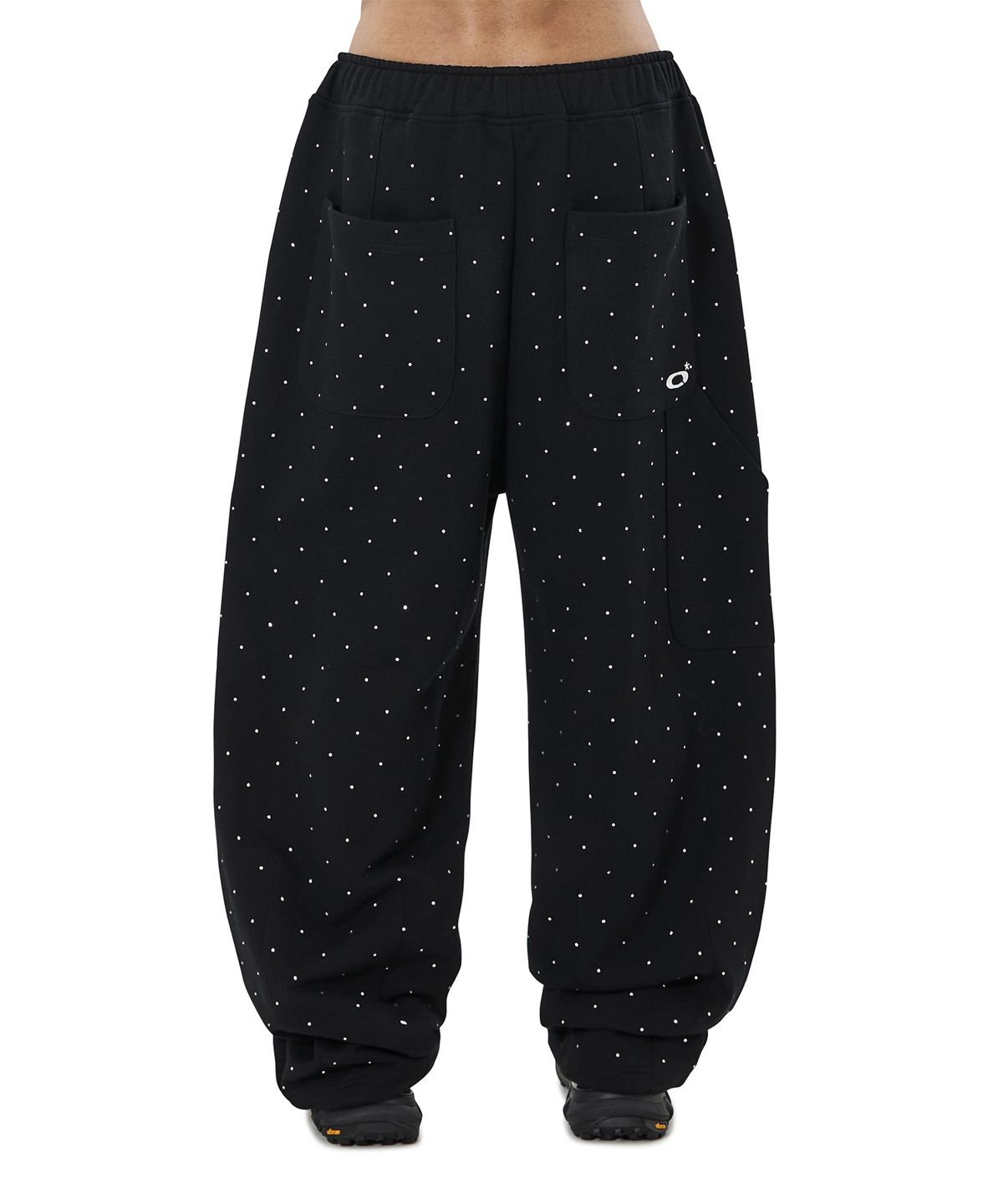 오픈야드(오와이)(OPENYARD(OY)) CRYSTAL DOT SWEATPANTS - BLACK