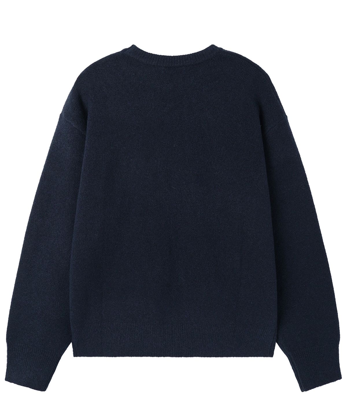 오픈야드(오와이)(OPENYARD(OY)) WAVY LOGO KNIT - NAVY