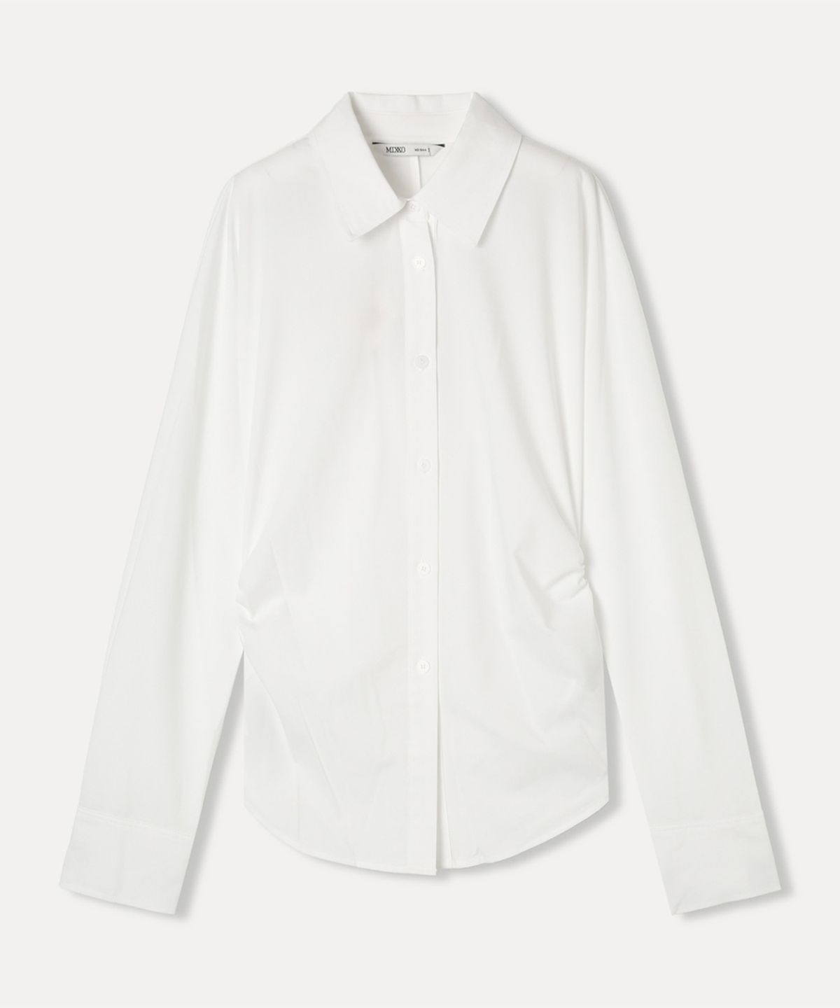 미쏘(MIXXO) 셔링 블라우스_MIWBLFT01B
