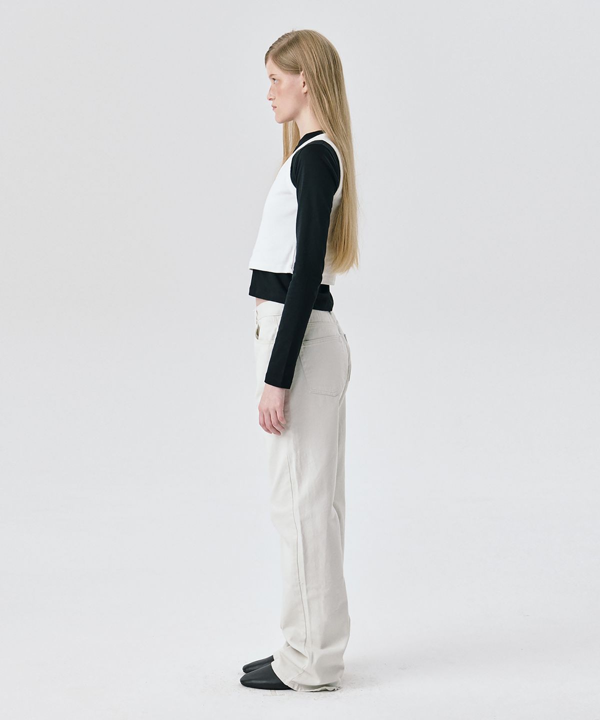 분더캄머(WNDERKAMMER) Straight Leg Denim Pants_White(스트레이트 레그 데님 팬츠_화이트)