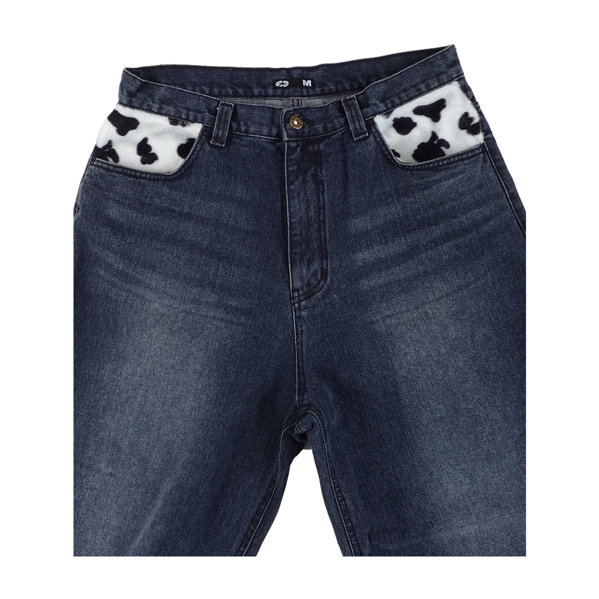 이알티알(ERTR) Cow Star Denim Pants Blue