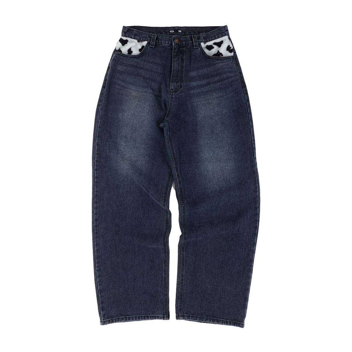 이알티알(ERTR) Cow Star Denim Pants Blue