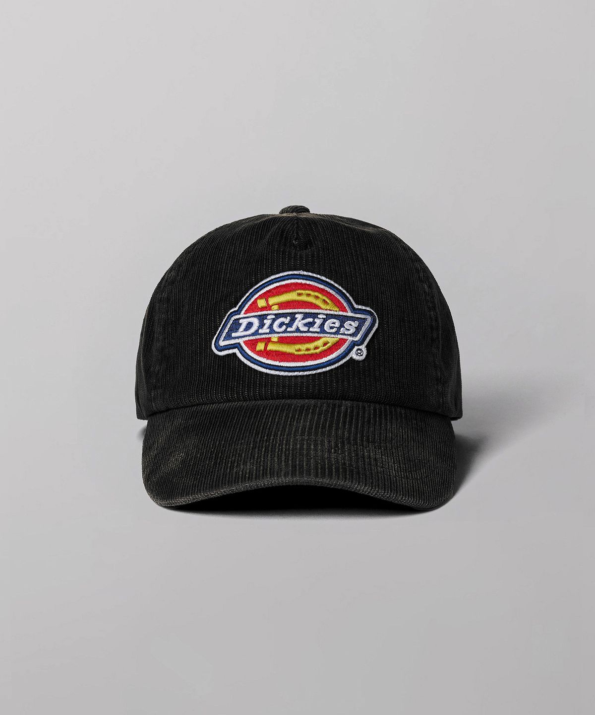 디키즈(DICKIES) 트리 로고 코듀로이 트러커 캡 Washed Black