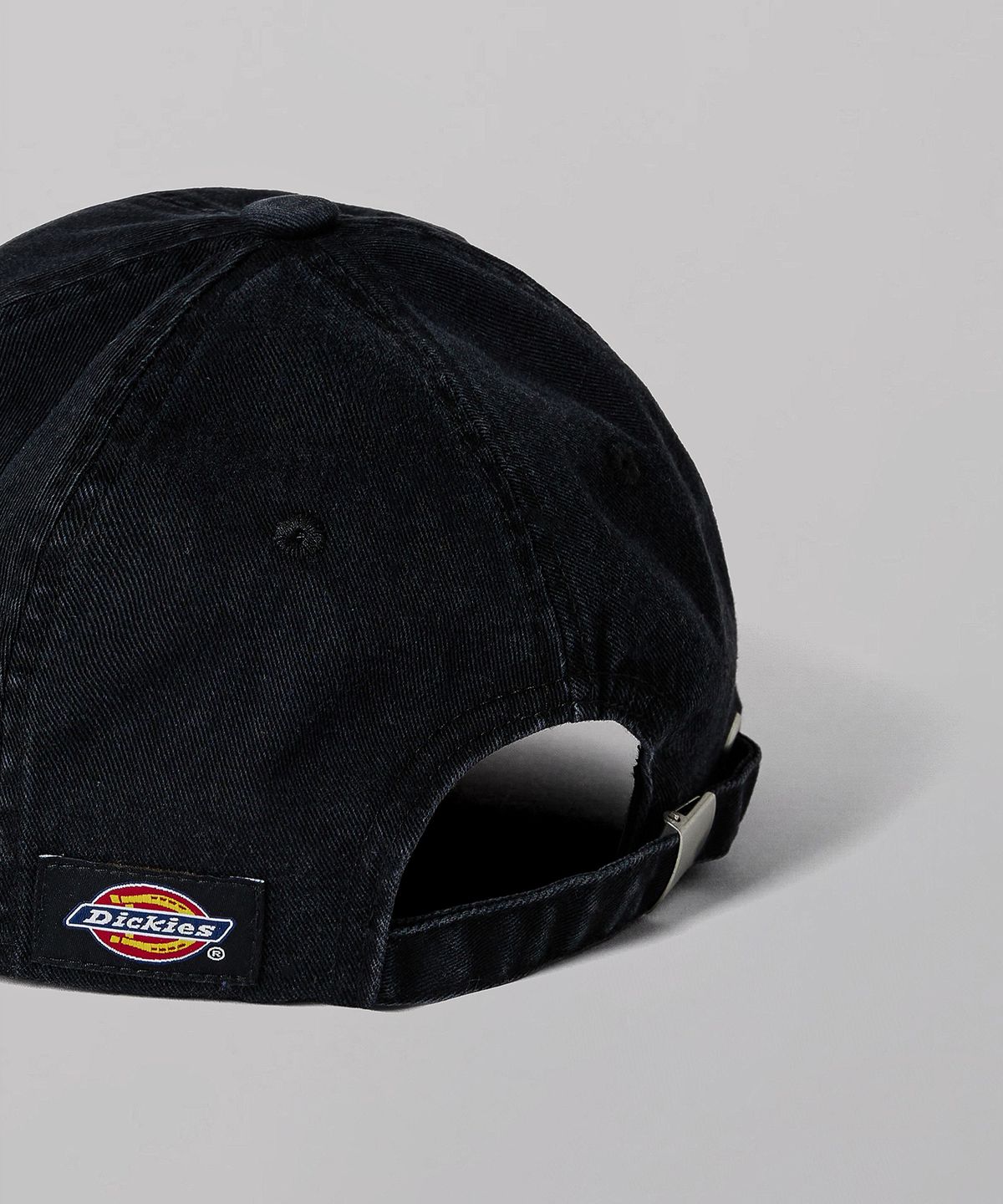 디키즈(DICKIES) 워시드 모노 로고 볼캡 Washed Black/Green