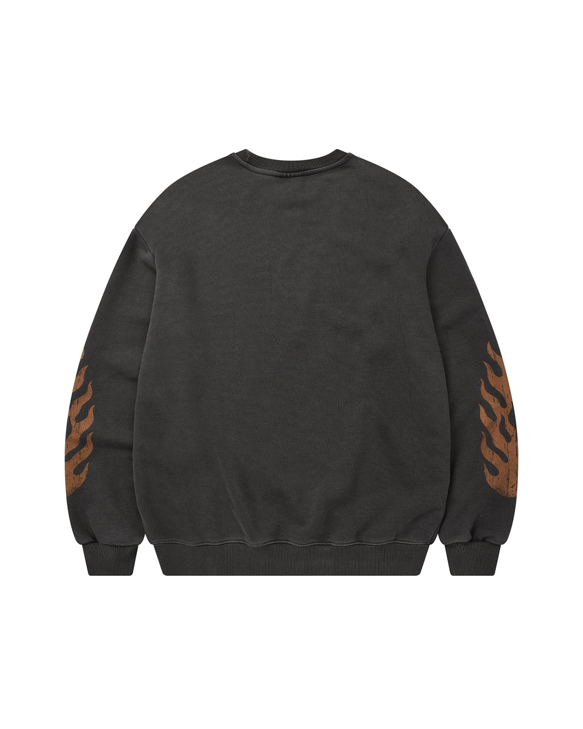 디스펑트(DYSFUNCT) IN THE FLAMES PIGMENT SWEATSHIRT (CHARCOAL)