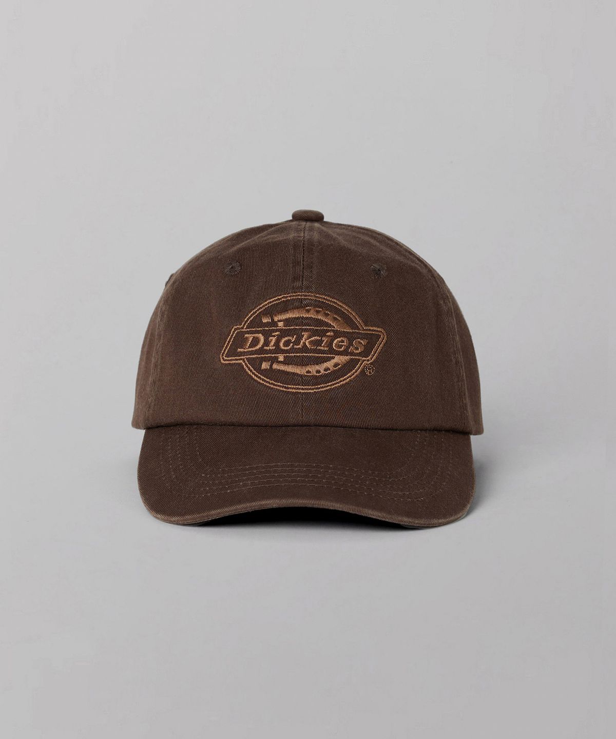 디키즈(DICKIES) 워시드 모노 로고 볼캡 Brown