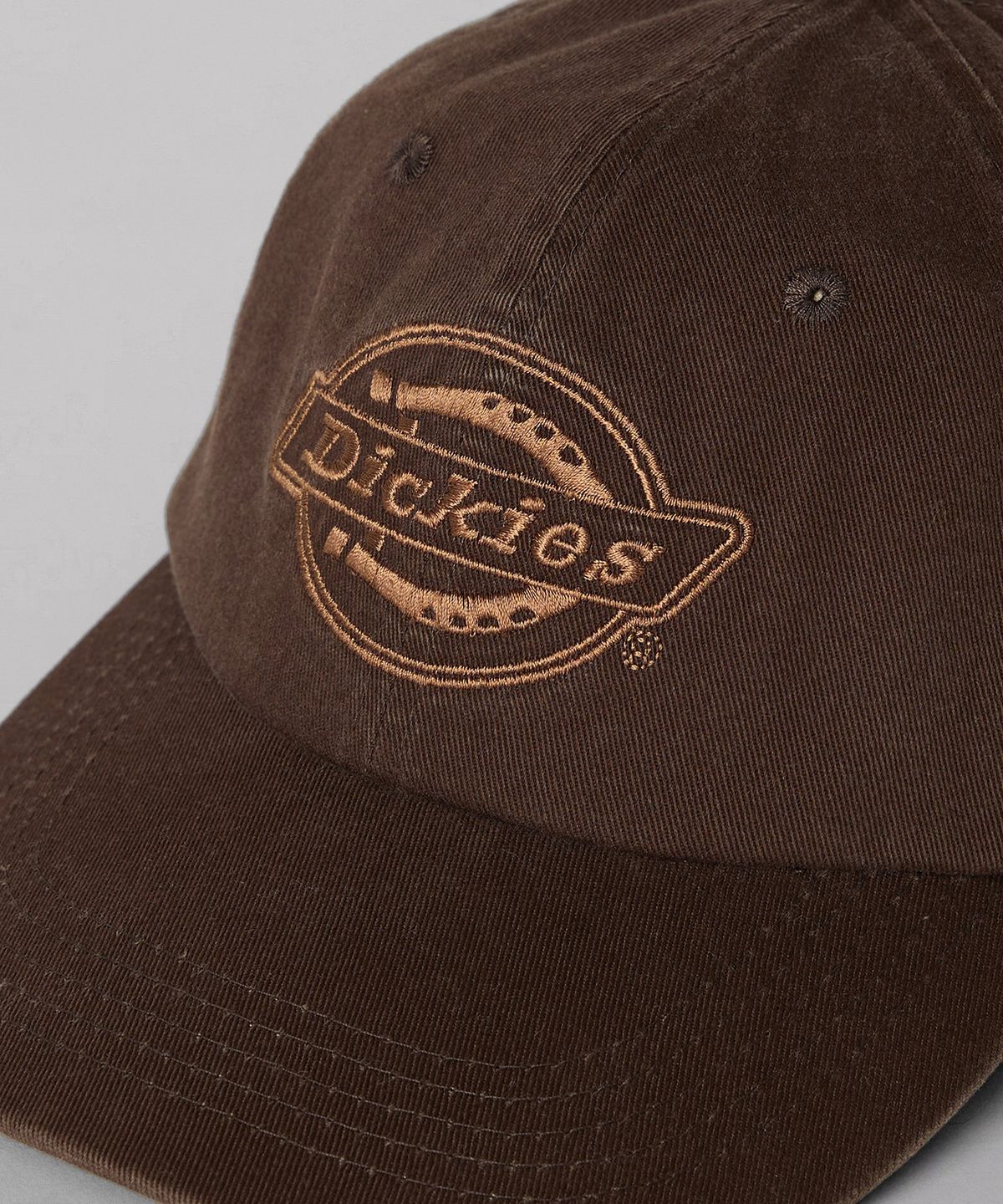 디키즈(DICKIES) 워시드 모노 로고 볼캡 Brown
