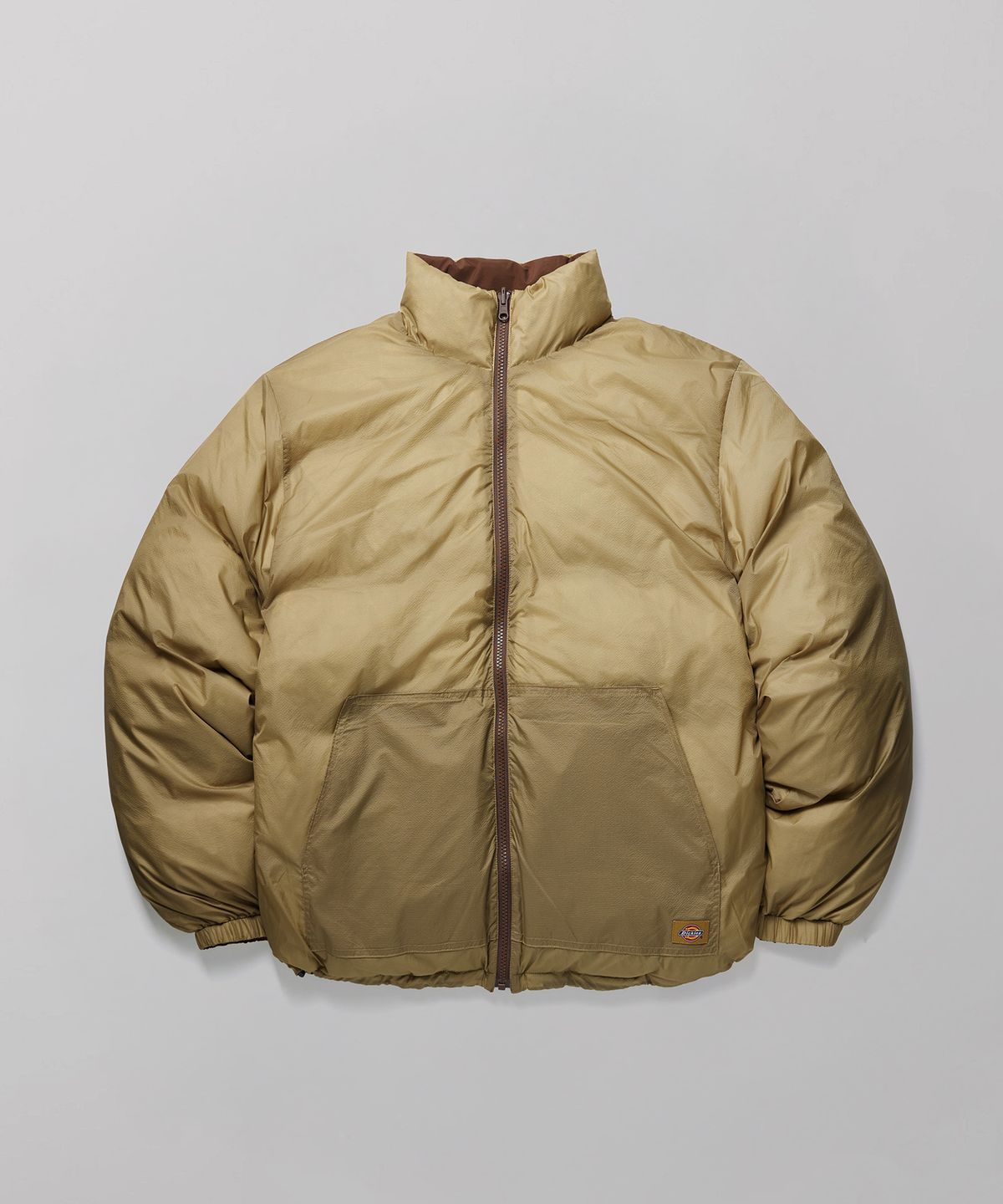 디키즈(DICKIES) 리버서블 헤비 다운 재킷 Brown