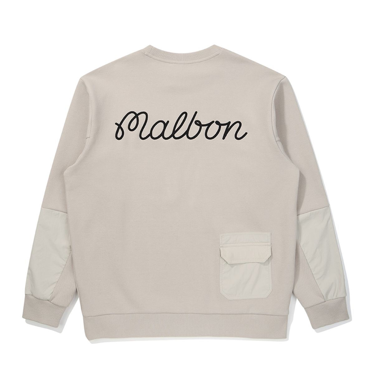 말본 골프(MALBON GOLF) 버킷 에어리 라운드 맨투맨 GREYISH BEIGE (MAN)