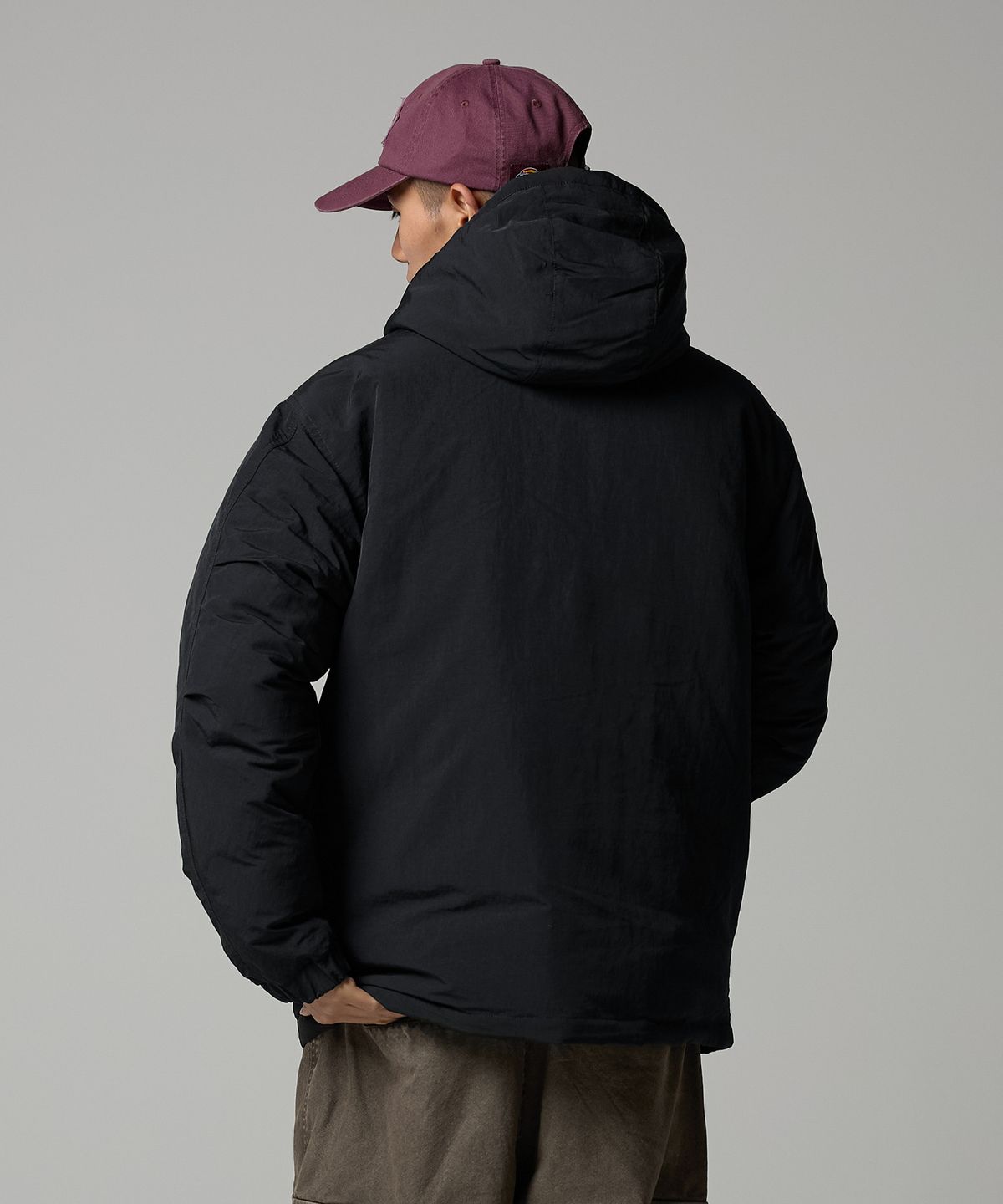 디키즈(DICKIES) 유틸리티 후드 재킷 Black