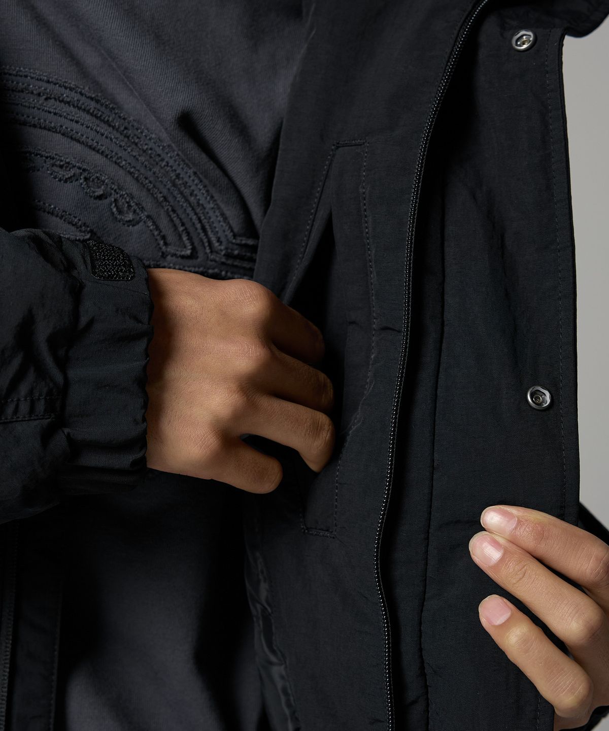 디키즈(DICKIES) 유틸리티 후드 재킷 Black