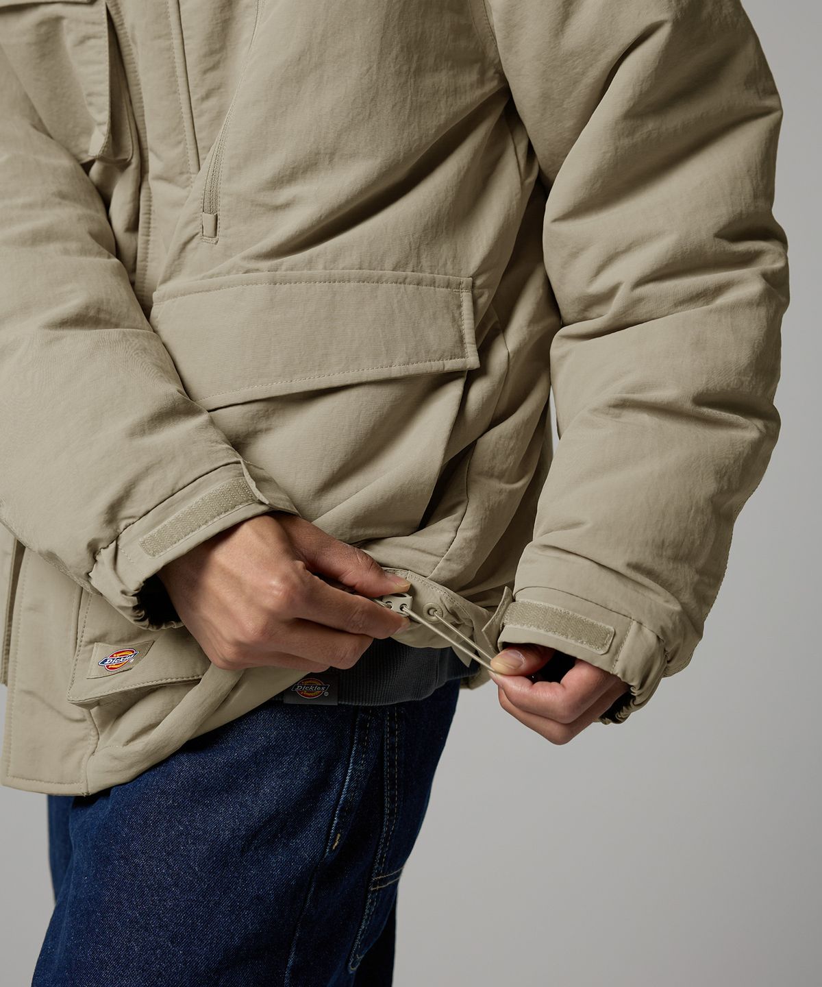 디키즈(DICKIES) 유틸리티 후드 재킷 Desert Sand
