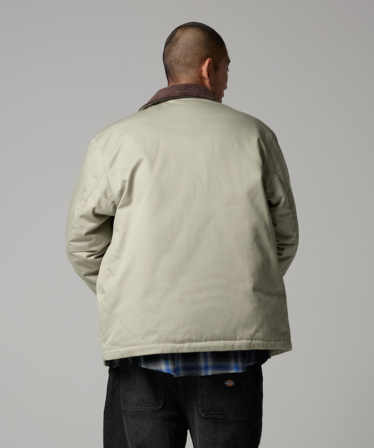 디키즈(DICKIES) 아이젠하워 코듀로이 카라 패디드 재킷 Abbey Stone