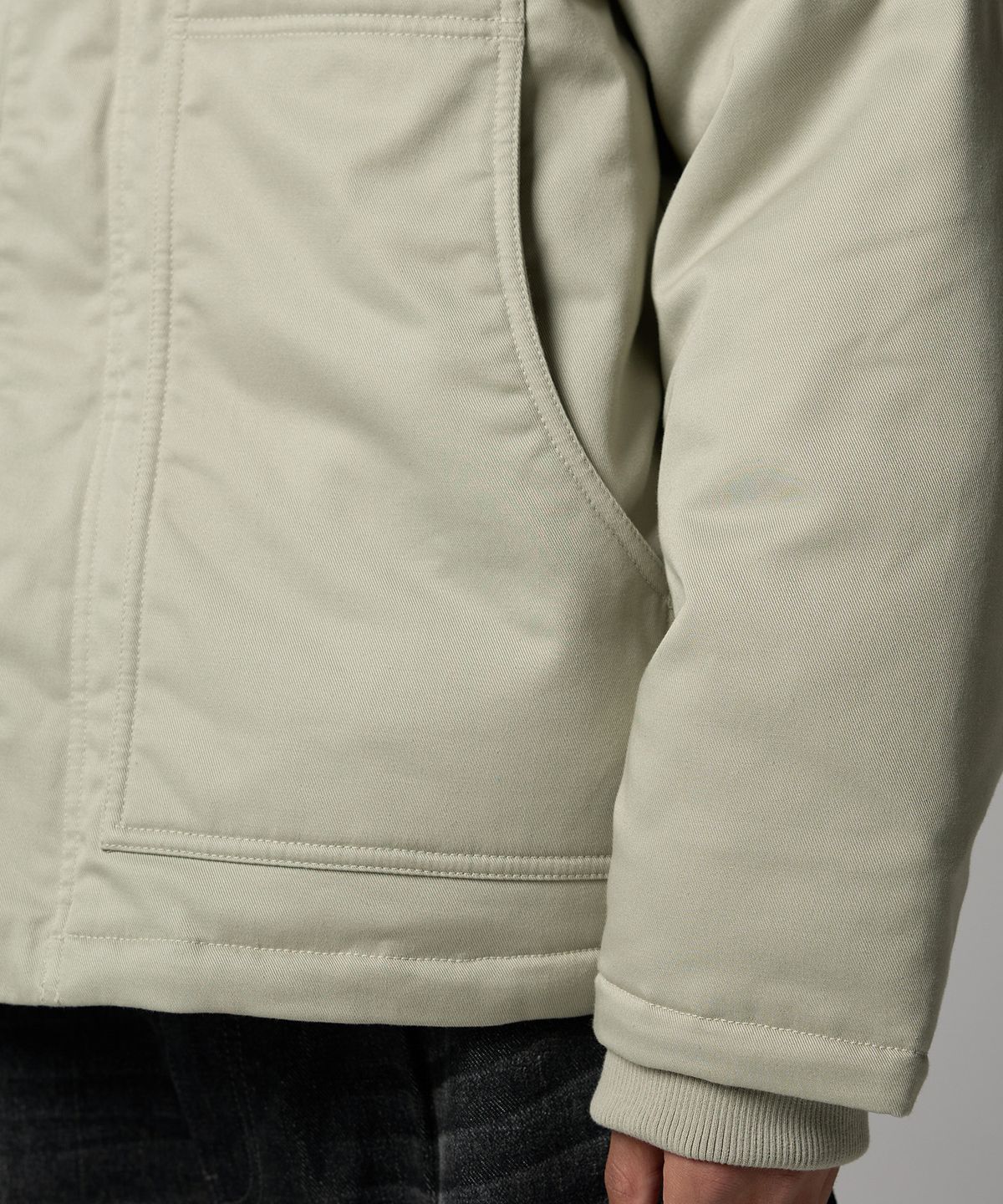 디키즈(DICKIES) 아이젠하워 코듀로이 카라 패디드 재킷 Abbey Stone