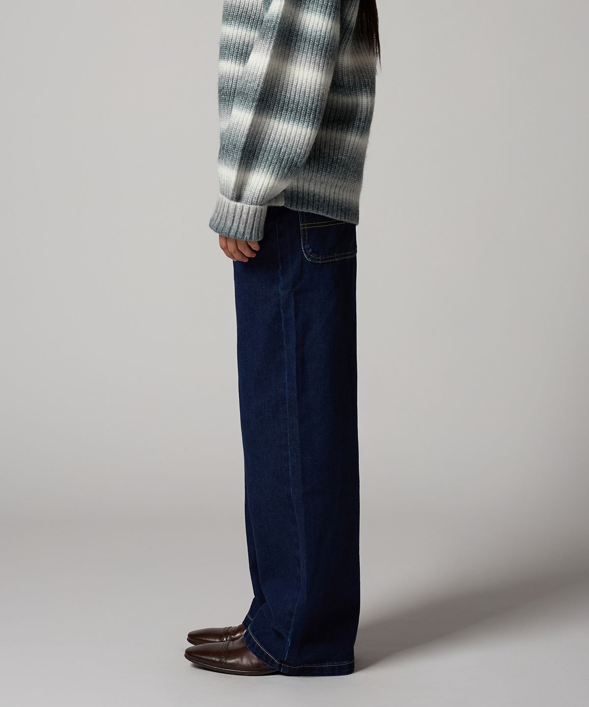 디키즈(DICKIES) 우먼스 트러커 루즈핏 데님 팬츠 Indigo