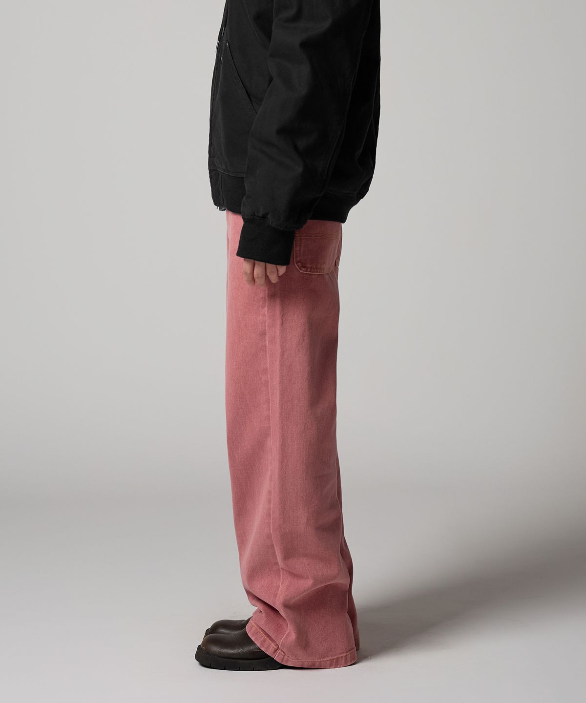 디키즈(DICKIES) 우먼스 트러커 루즈핏 데님 팬츠 Woodrose
