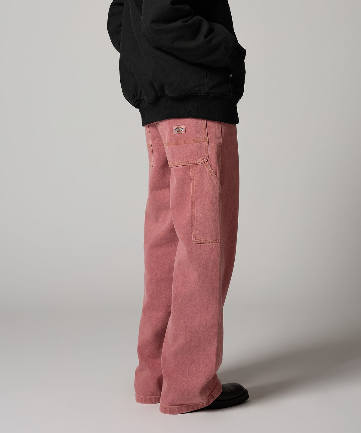 디키즈(DICKIES) 우먼스 트러커 루즈핏 데님 팬츠 Woodrose