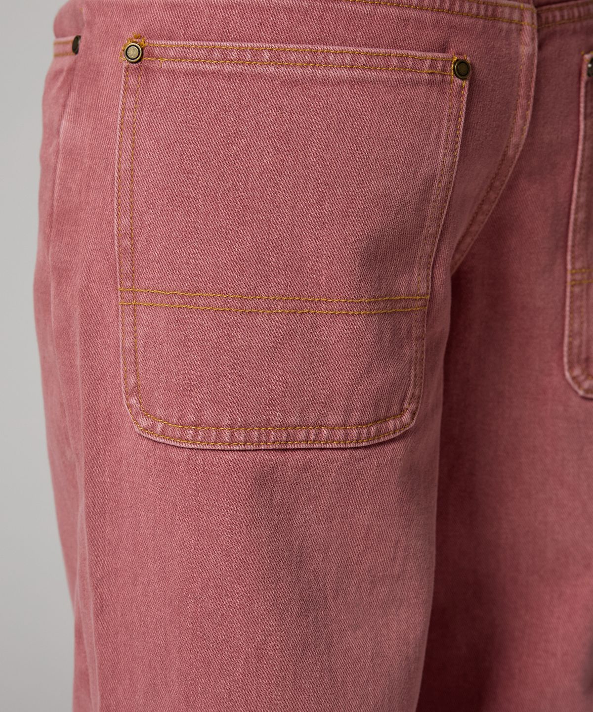 디키즈(DICKIES) 우먼스 트러커 루즈핏 데님 팬츠 Woodrose
