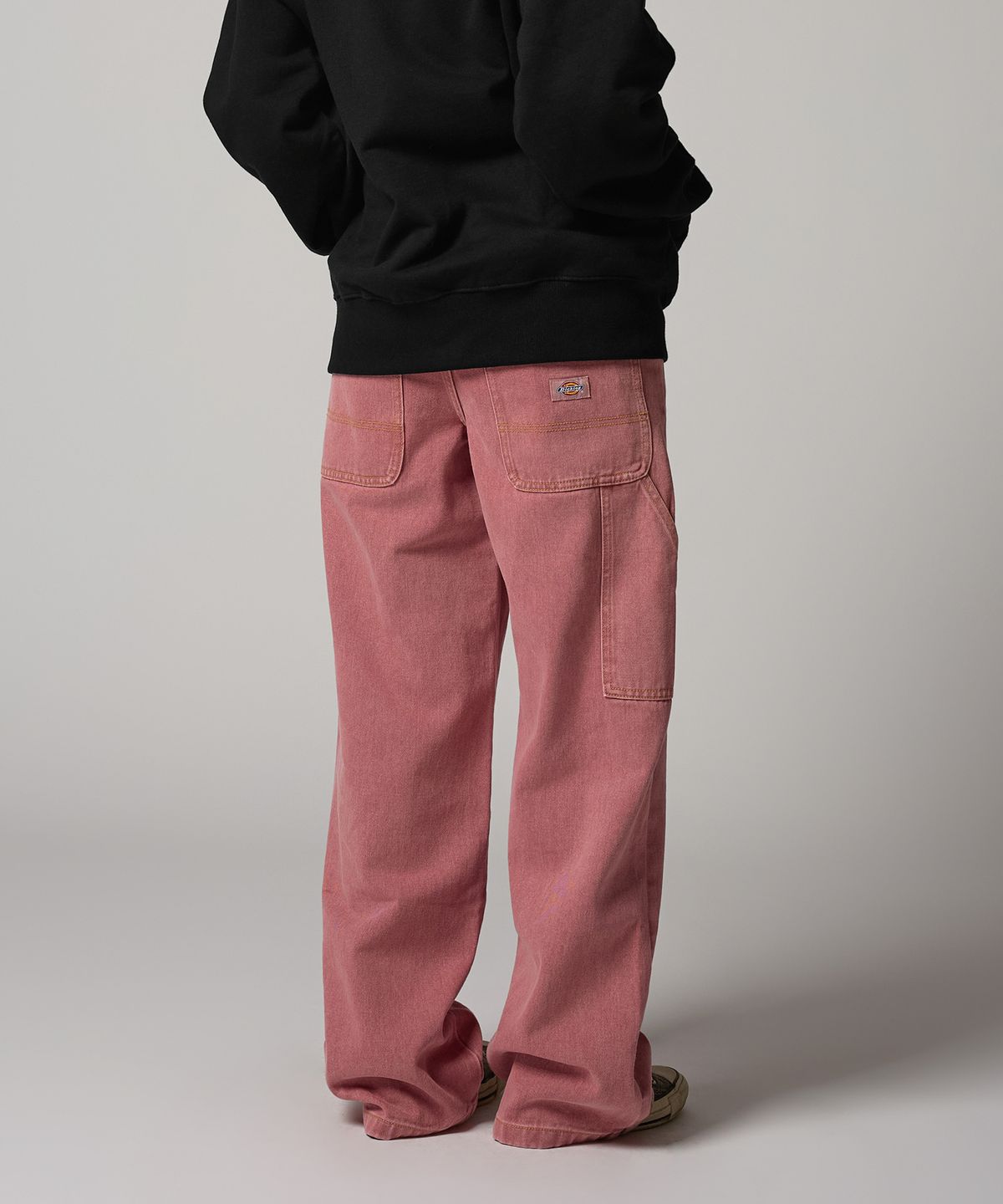 디키즈(DICKIES) 우먼스 트러커 루즈핏 데님 팬츠 Woodrose