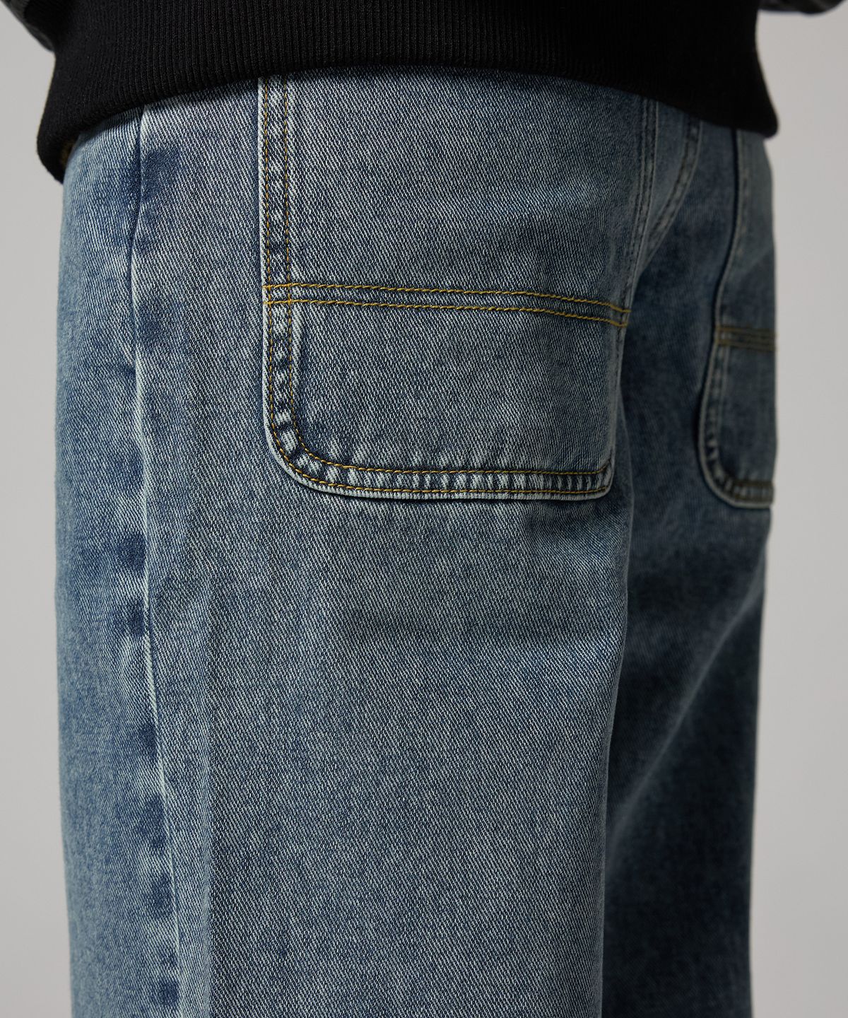 디키즈(DICKIES) 우먼스 트러커 루즈핏 데님 팬츠 Khaki Tinted Blue