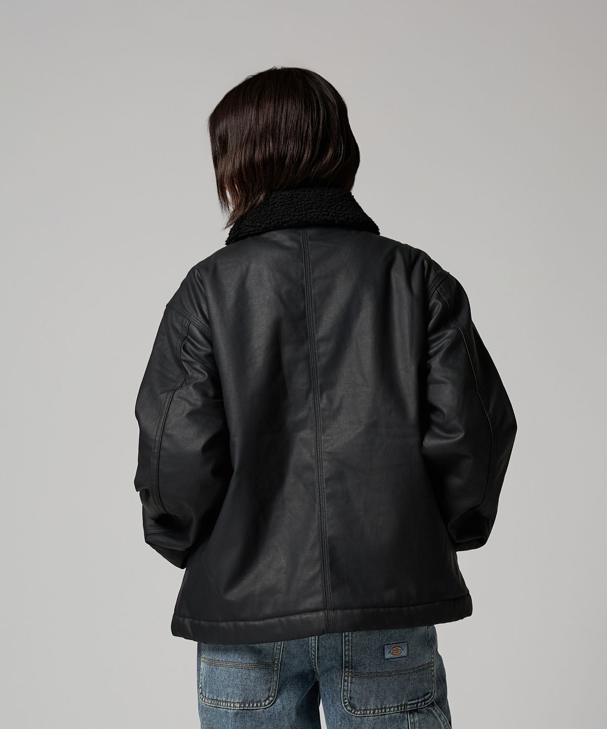 디키즈(DICKIES) 우먼스 캔버스 패디드 코트 재킷 Black