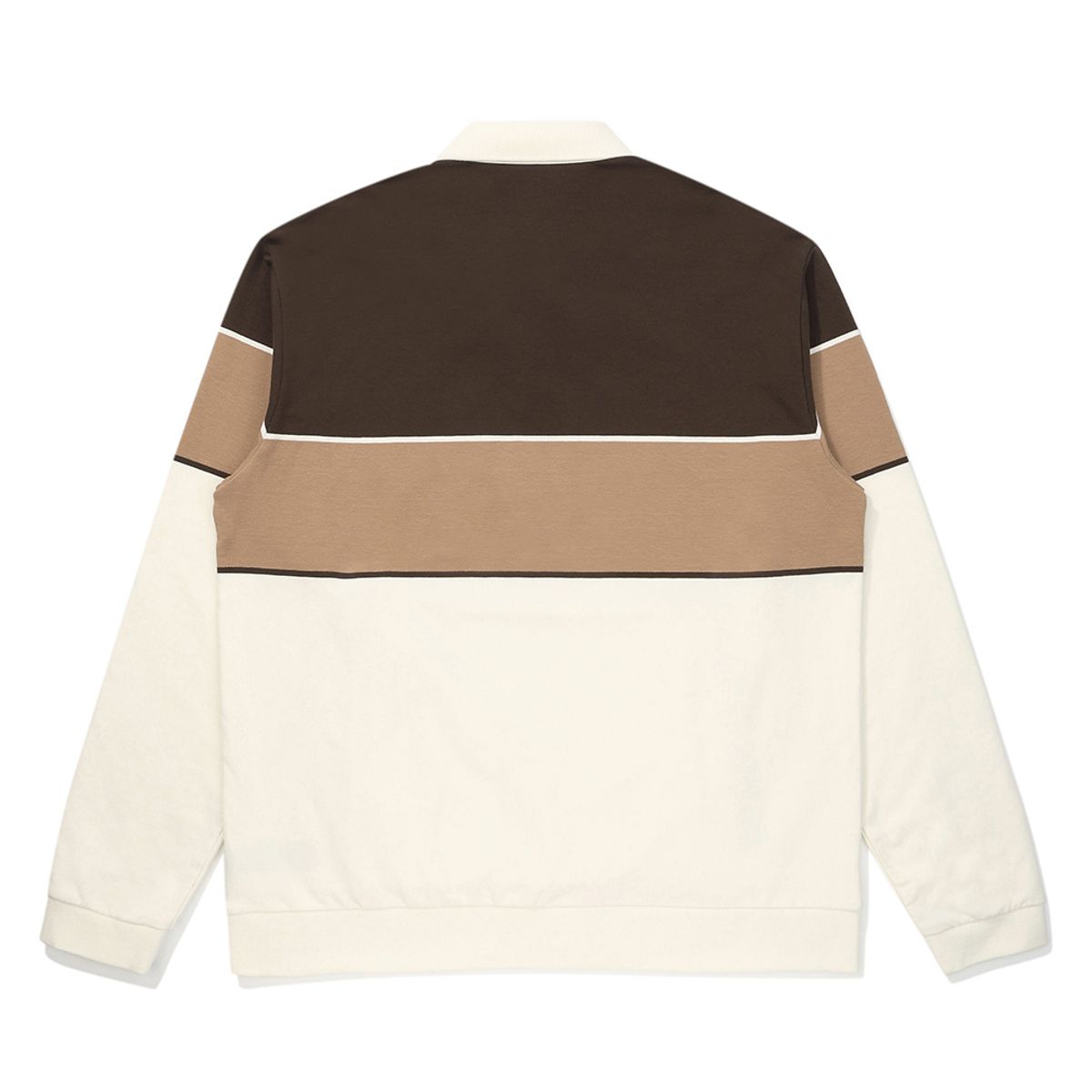 말본 골프(MALBON GOLF) 말본 볼드 스트라이프 폴로 티셔츠 TAN (MAN)