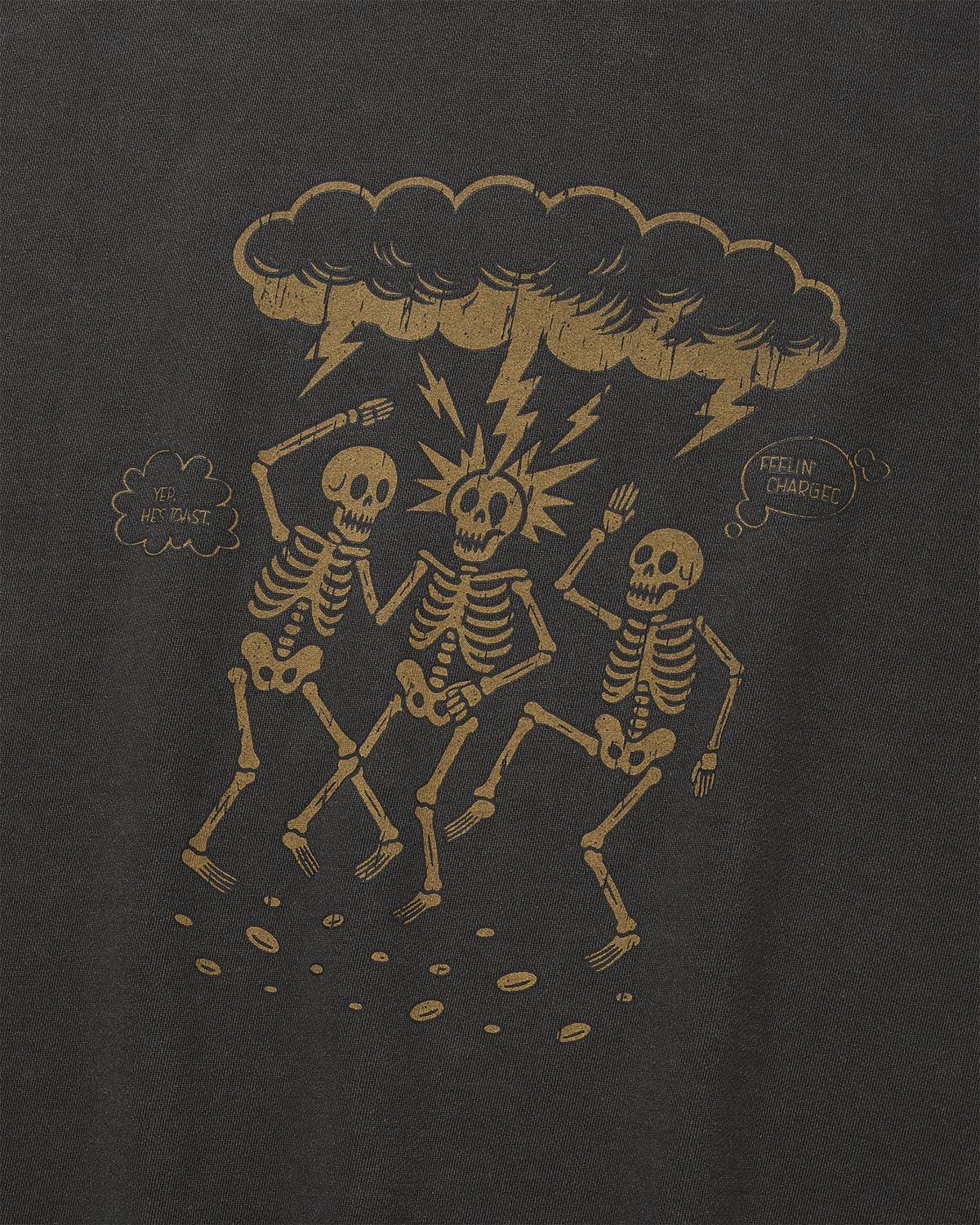 디스펑트(DYSFUNCT) SHOCK THERAPY PIGMENT SWEATSHIRT (CHARCOAL)