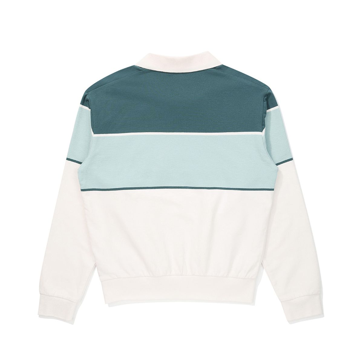 말본 골프(MALBON GOLF) 여성 스트라이프 카라 티셔츠 DARK MINT (WOMAN)