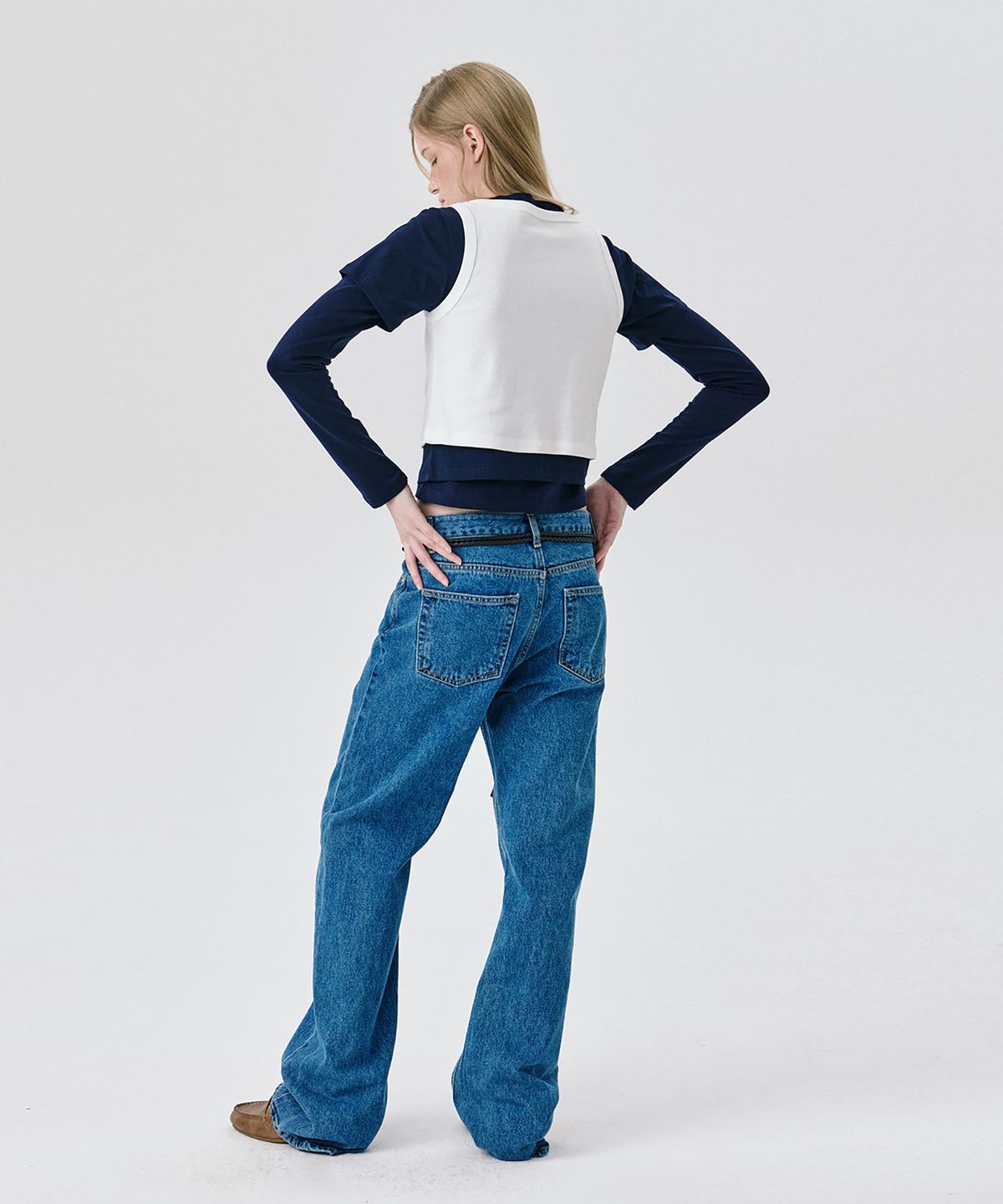 분더캄머(WNDERKAMMER) Straight Leg Denim Pants_Blue(스트레이트 레그 데님 팬츠_블루)