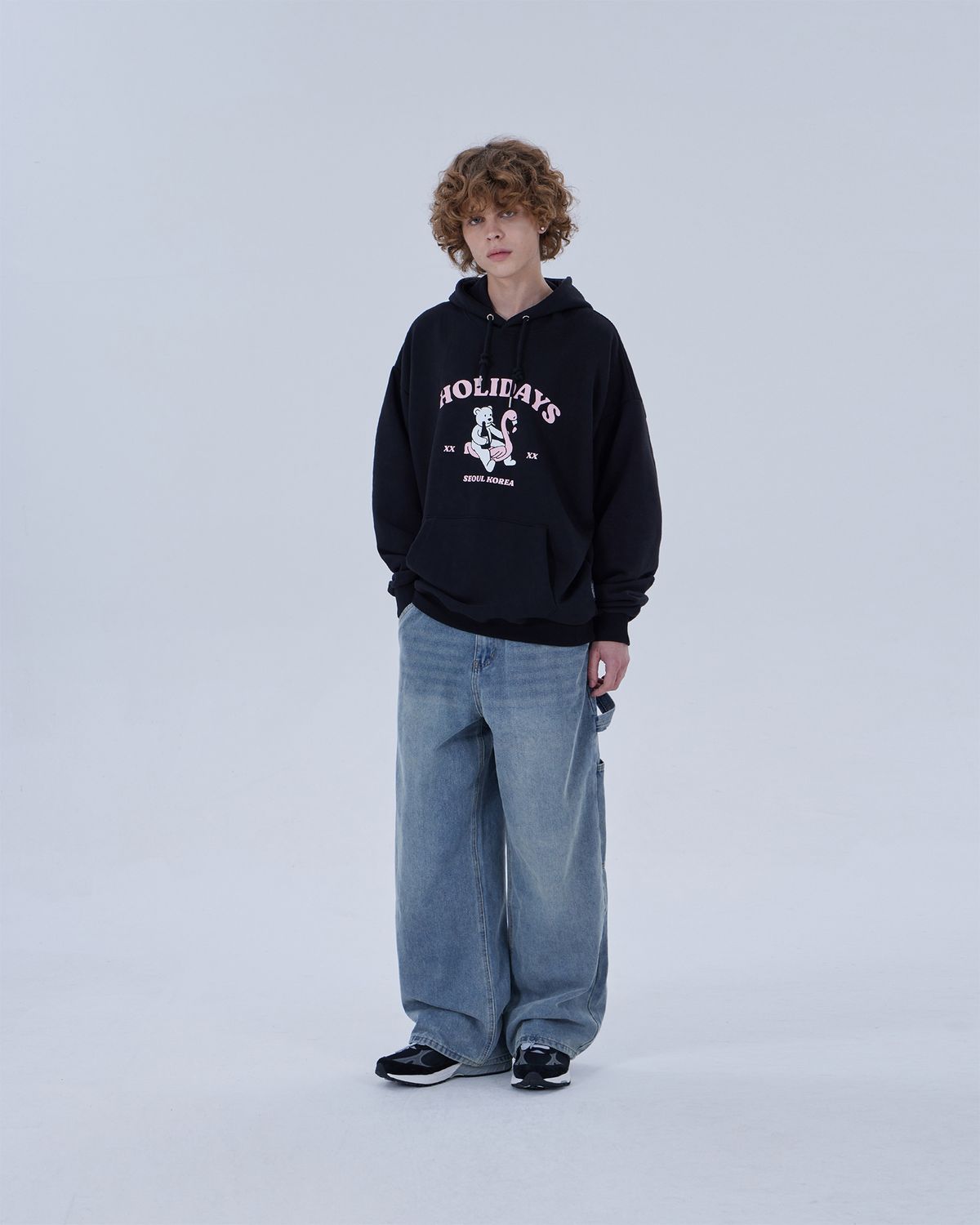 디스펑트(DYSFUNCT) HOLIDAY BEAR HOODIE (BLACK)
