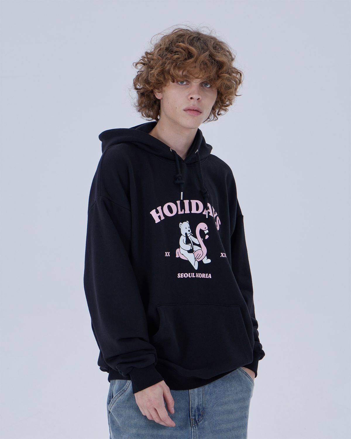 디스펑트(DYSFUNCT) HOLIDAY BEAR HOODIE (BLACK)