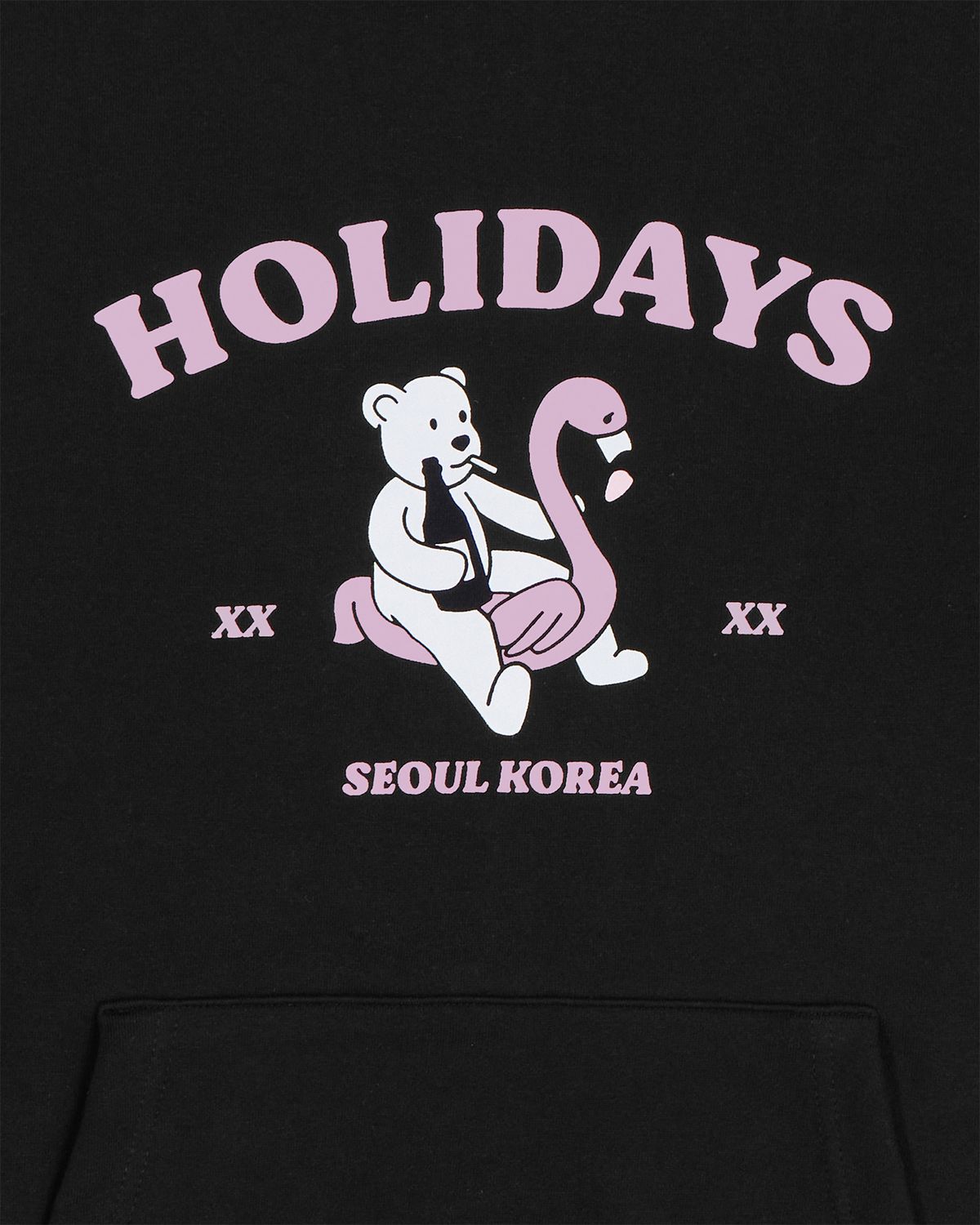 디스펑트(DYSFUNCT) HOLIDAY BEAR HOODIE (BLACK)