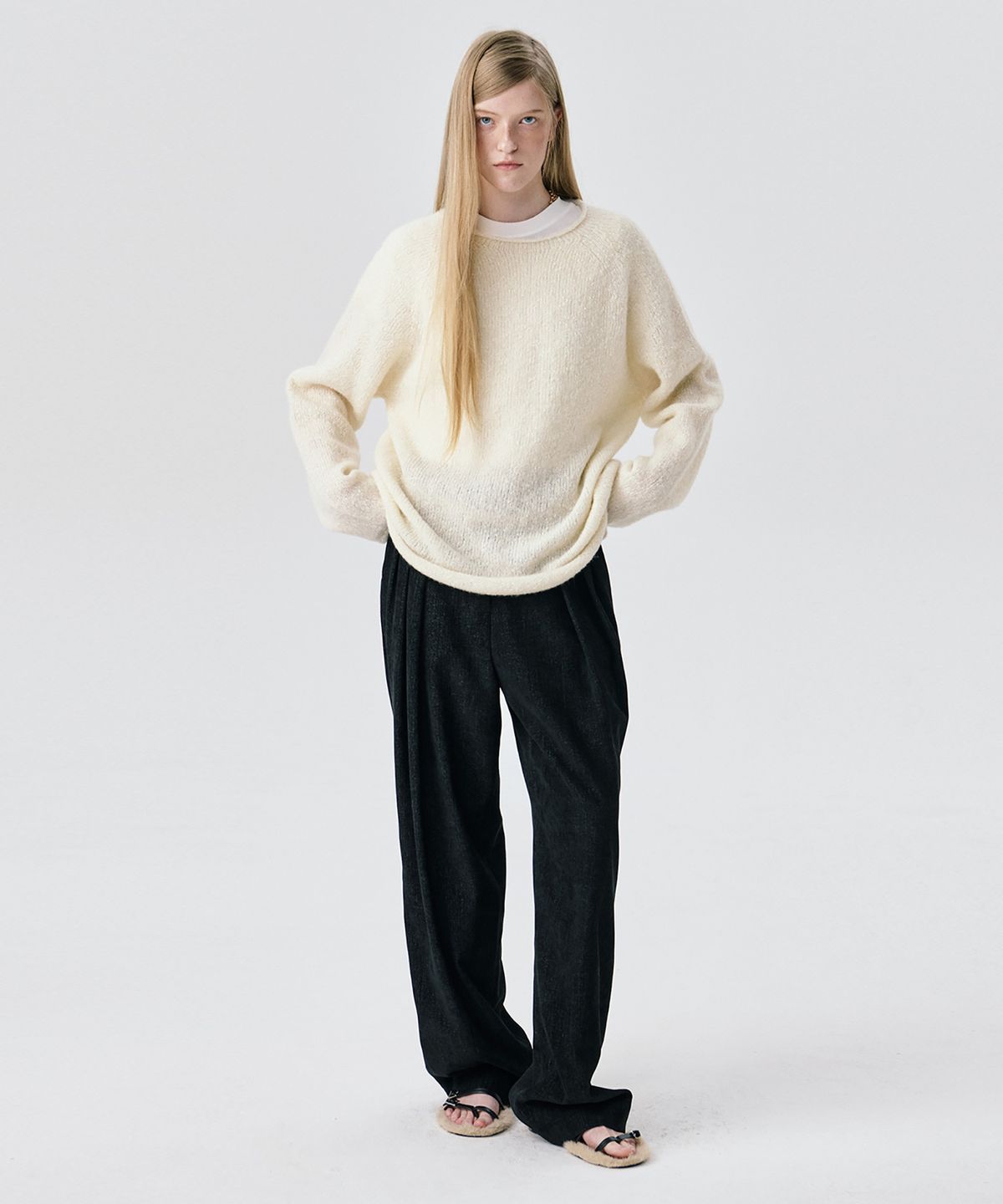 분더캄머(WNDERKAMMER) Alpaca Softroll Knit Pullover_4 Color(알파카 소프트롤 니트 풀오버_4컬러)