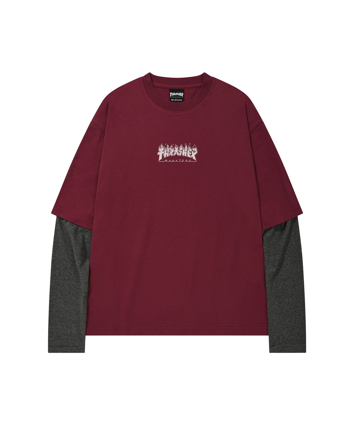 트레셔(THRASHER) 고질라 레이어드 롱슬리브 퍼플