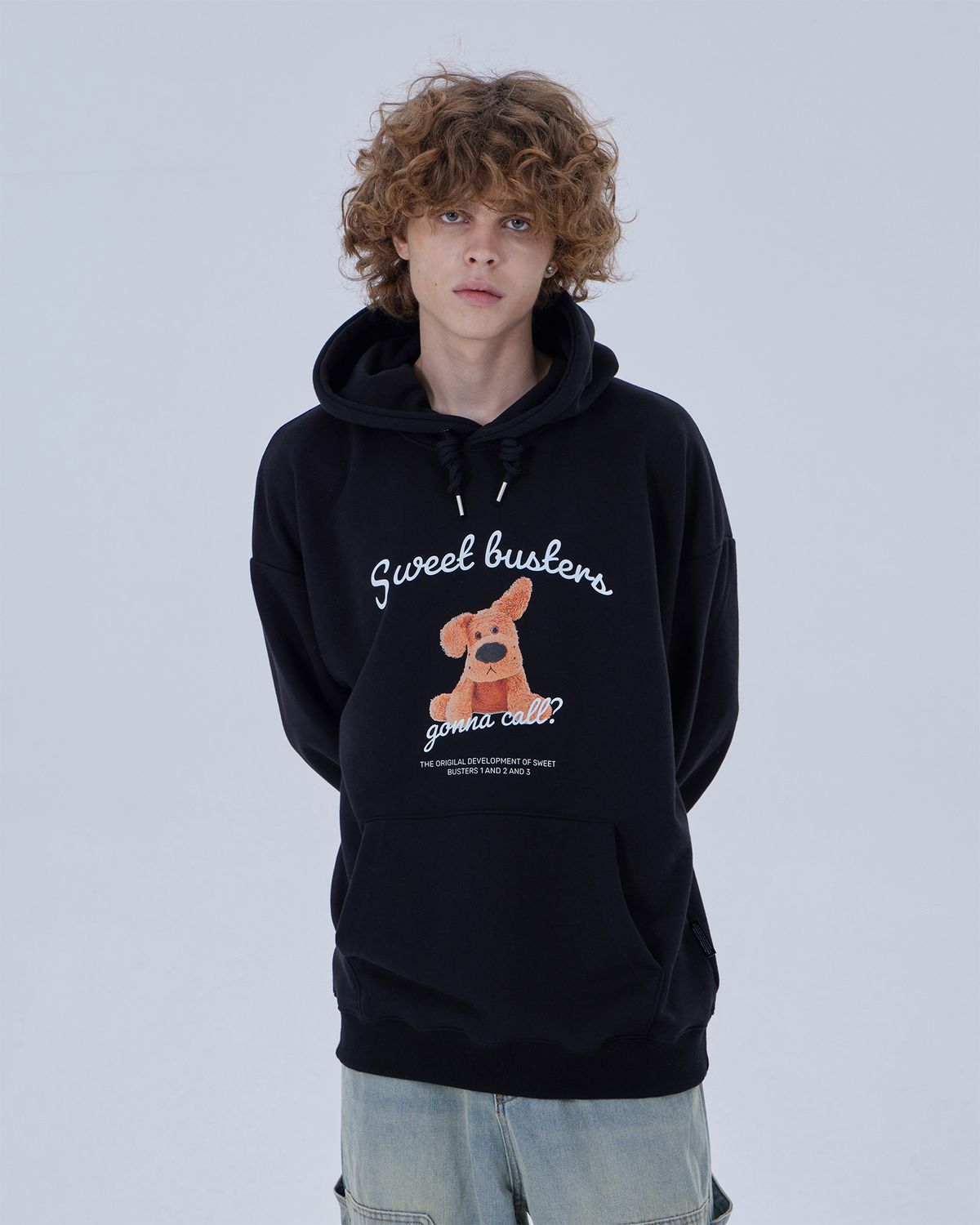 디스펑트(DYSFUNCT) SWEET BUSTER PUPPY HOODIE (BLACK)