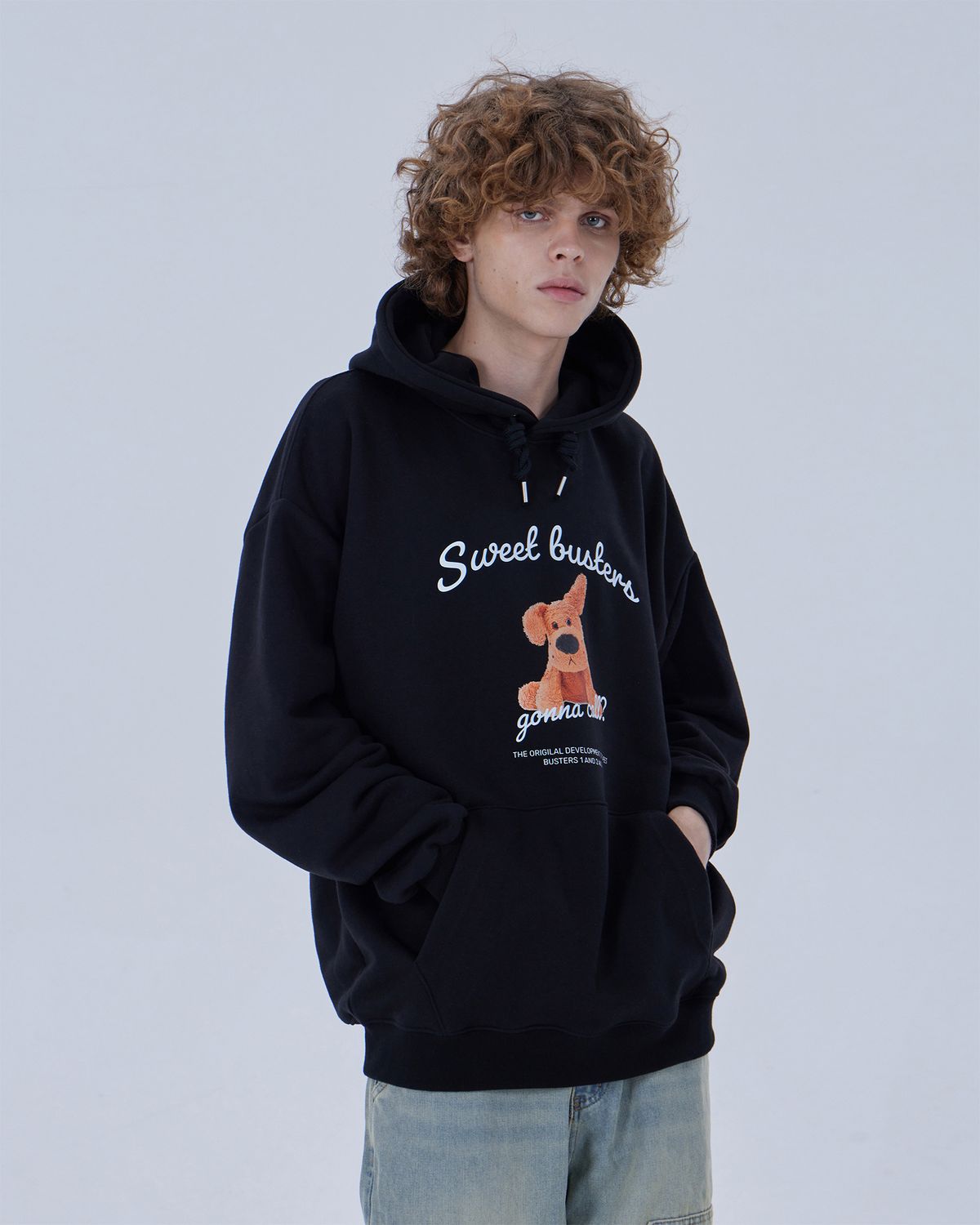 디스펑트(DYSFUNCT) SWEET BUSTER PUPPY HOODIE (BLACK)