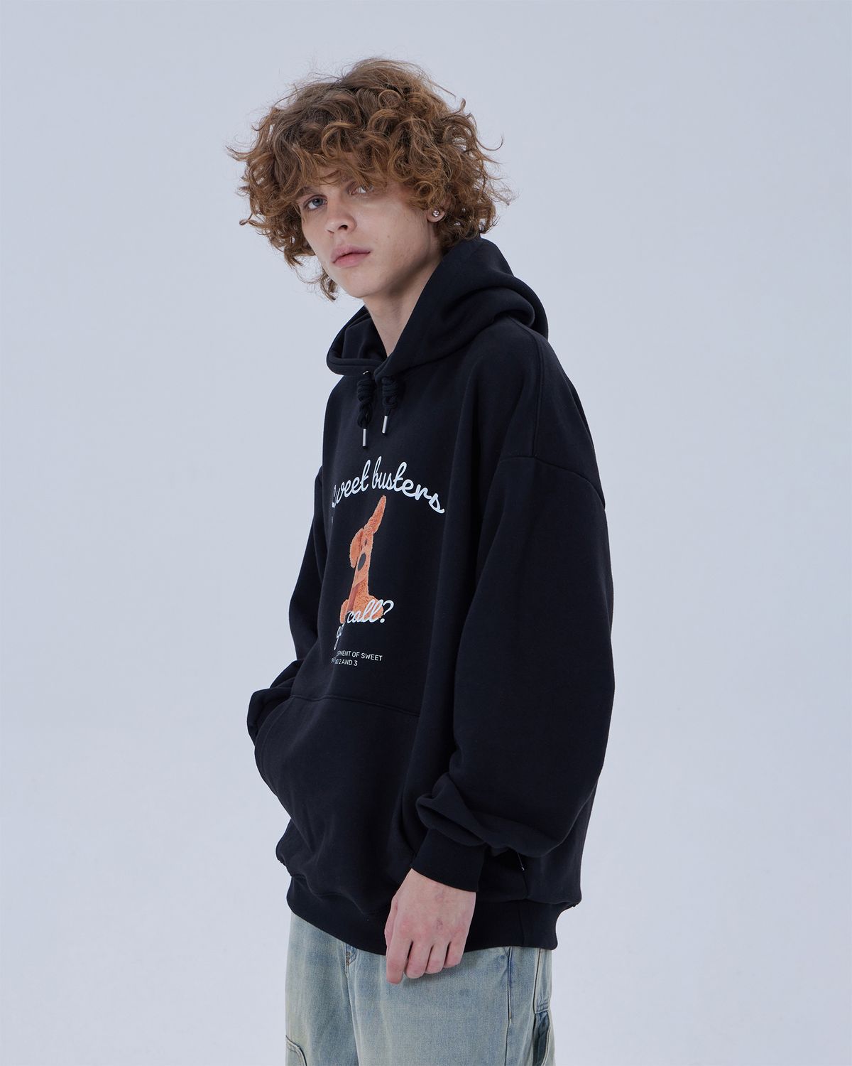 디스펑트(DYSFUNCT) SWEET BUSTER PUPPY HOODIE (BLACK)