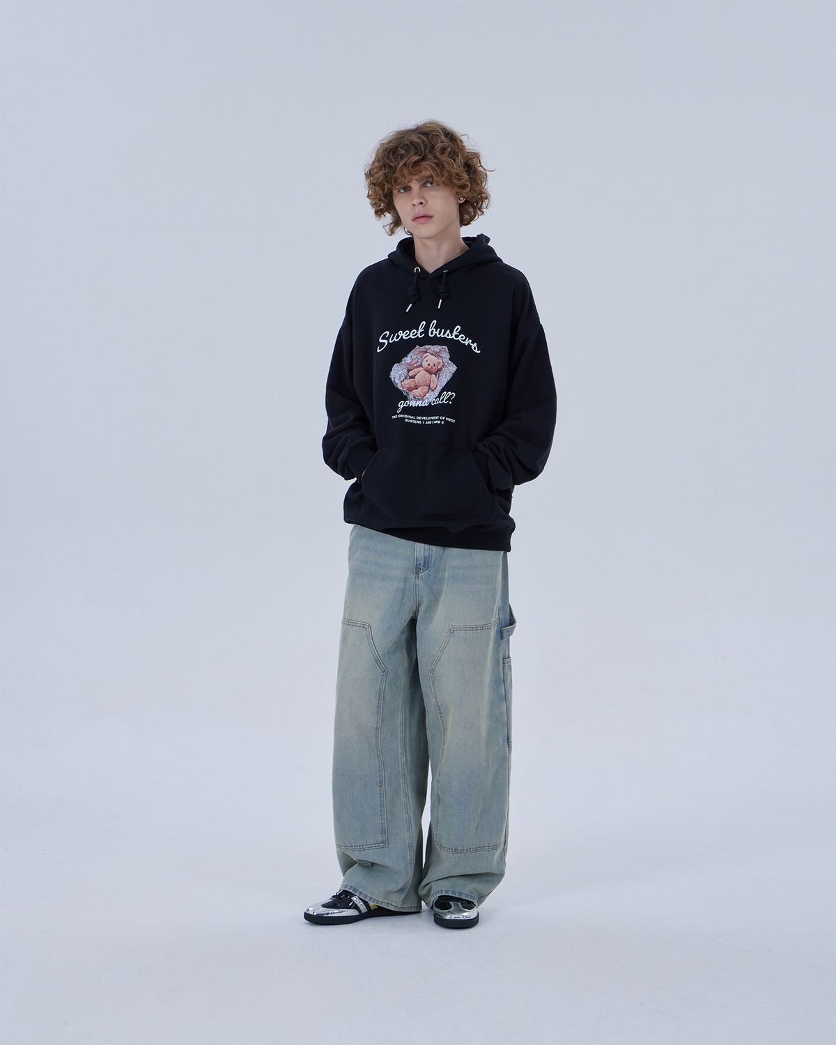 디스펑트(DYSFUNCT) SWEET BUSTER TEDDY HOODIE (BLACK)