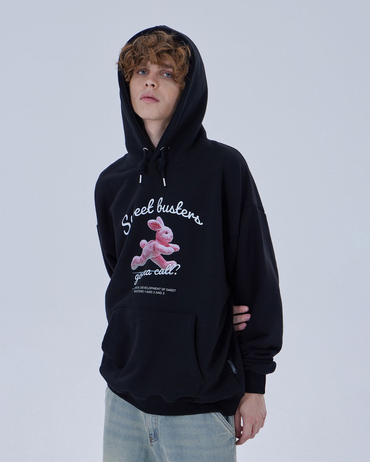 디스펑트(DYSFUNCT) SWEET BUSTER RABBIT HOODIE (BLACK)