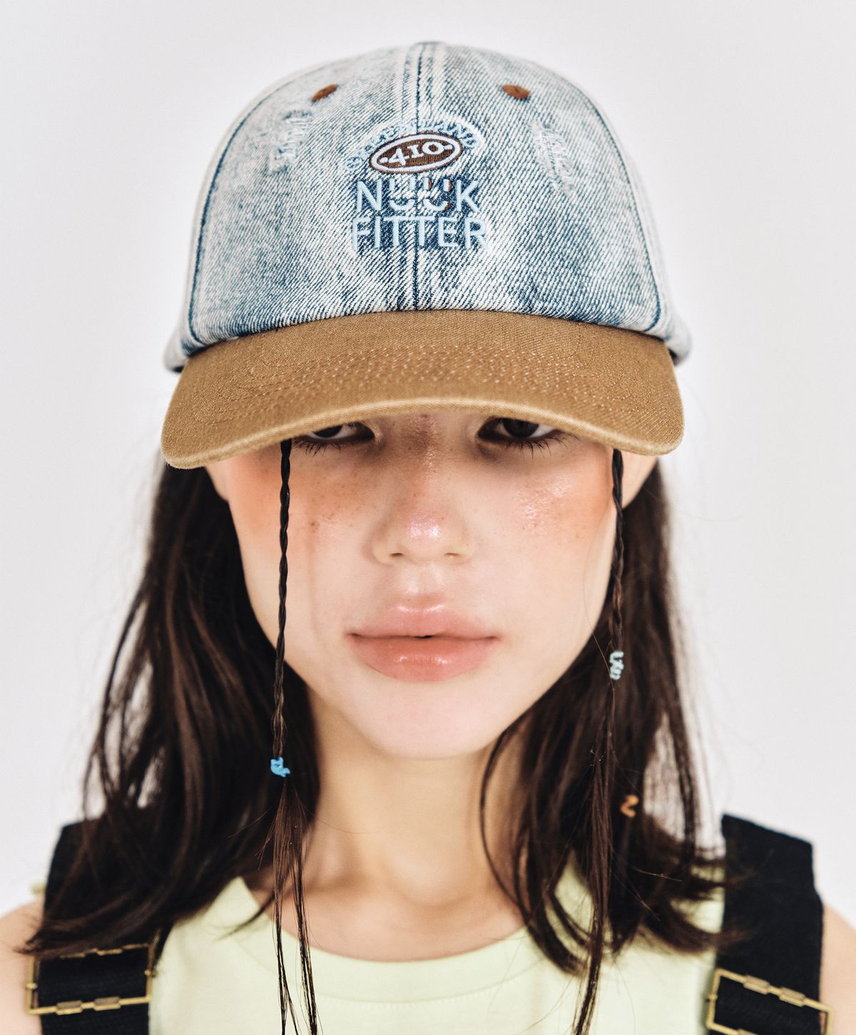 누크피터(NUUKFITTER) WASHED DENIM CAP [ICE BLUE]