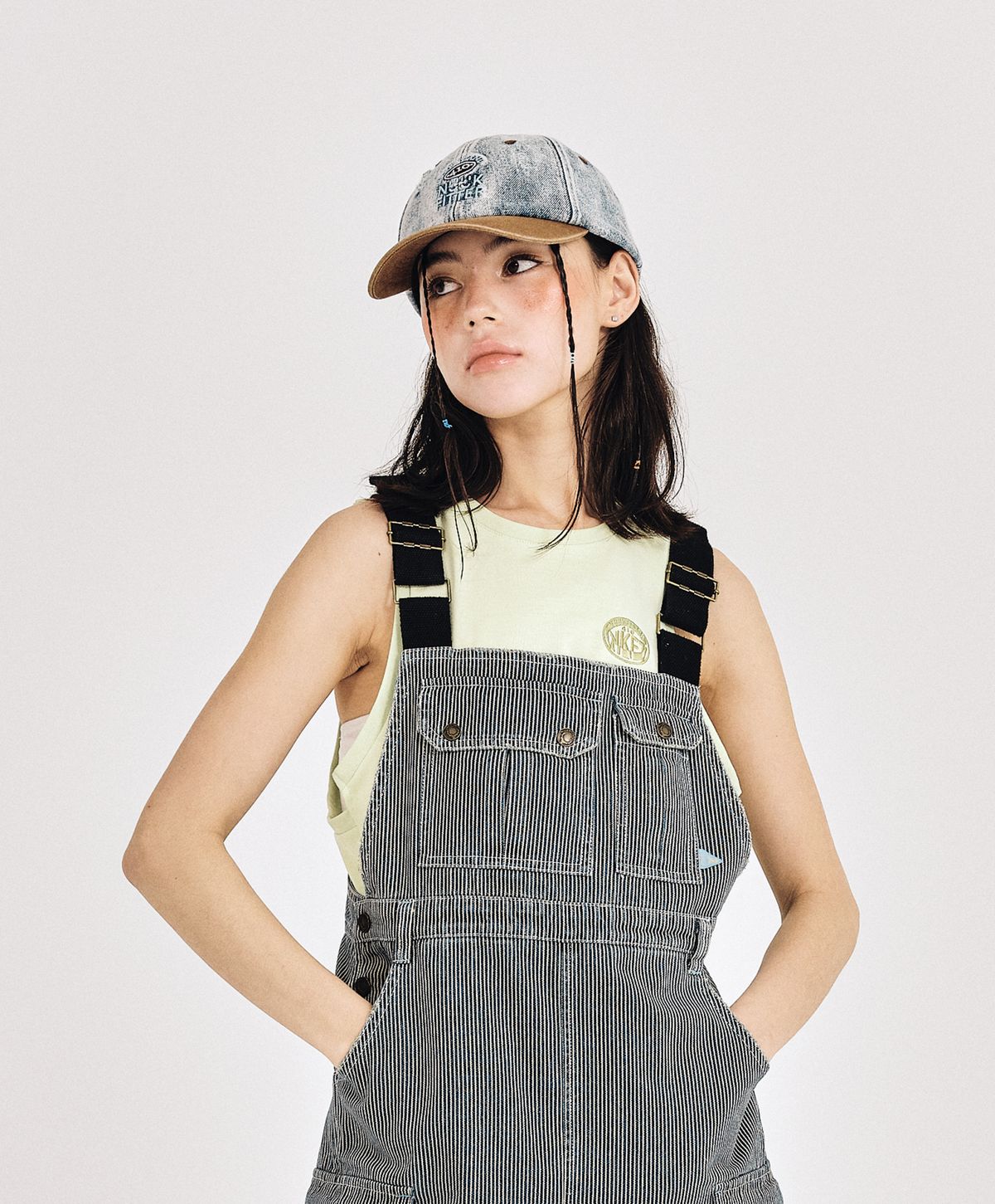 누크피터(NUUKFITTER) WASHED DENIM CAP [ICE BLUE]