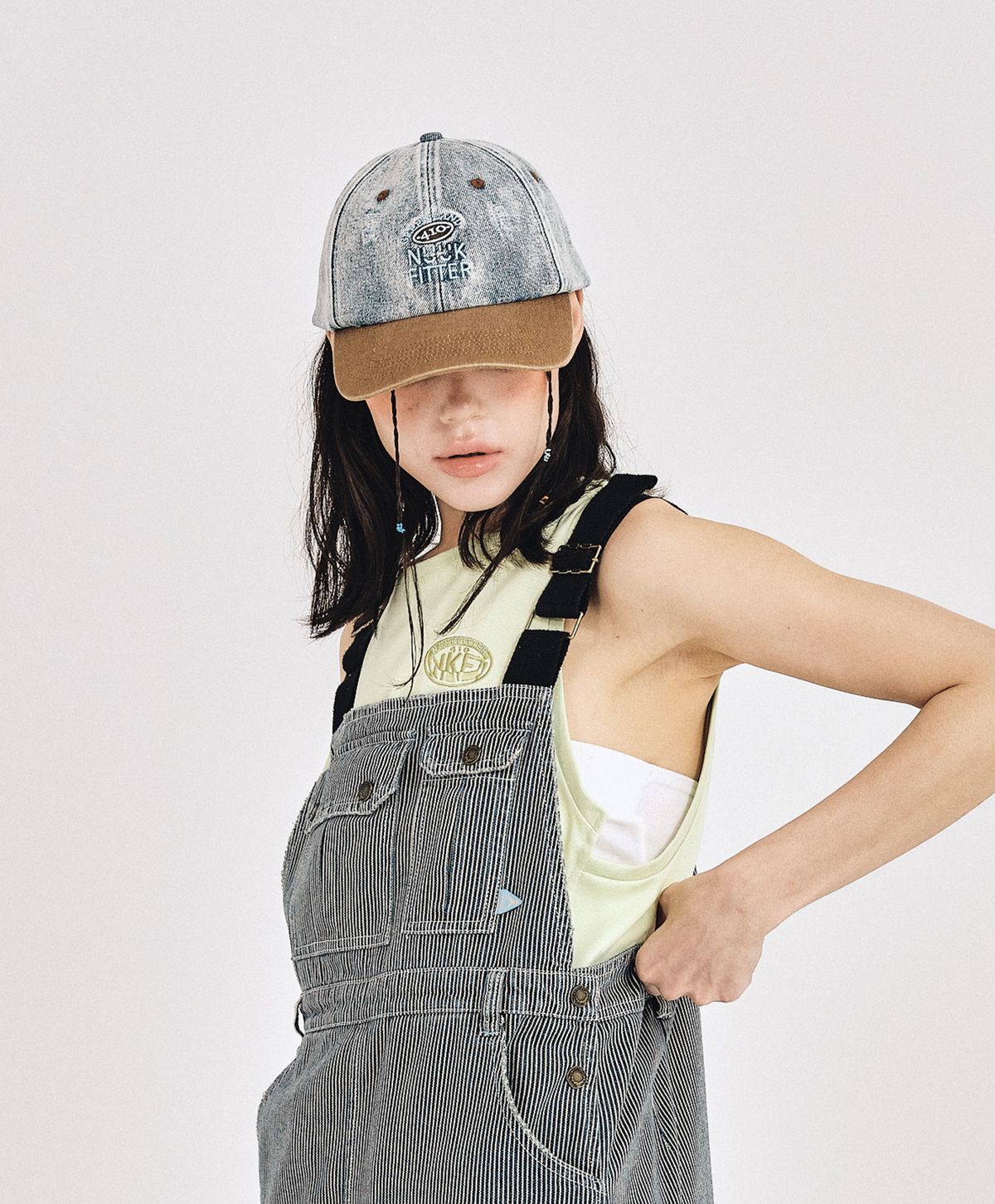 누크피터(NUUKFITTER) WASHED DENIM CAP [ICE BLUE]