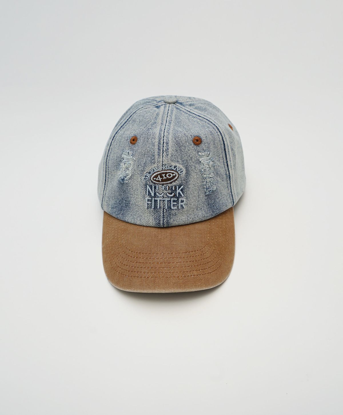 누크피터(NUUKFITTER) WASHED DENIM CAP [ICE BLUE]