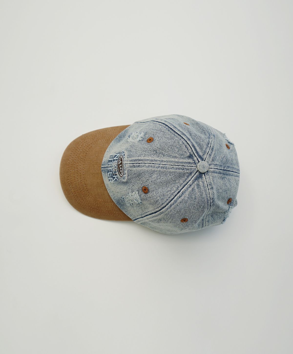 누크피터(NUUKFITTER) WASHED DENIM CAP [ICE BLUE]