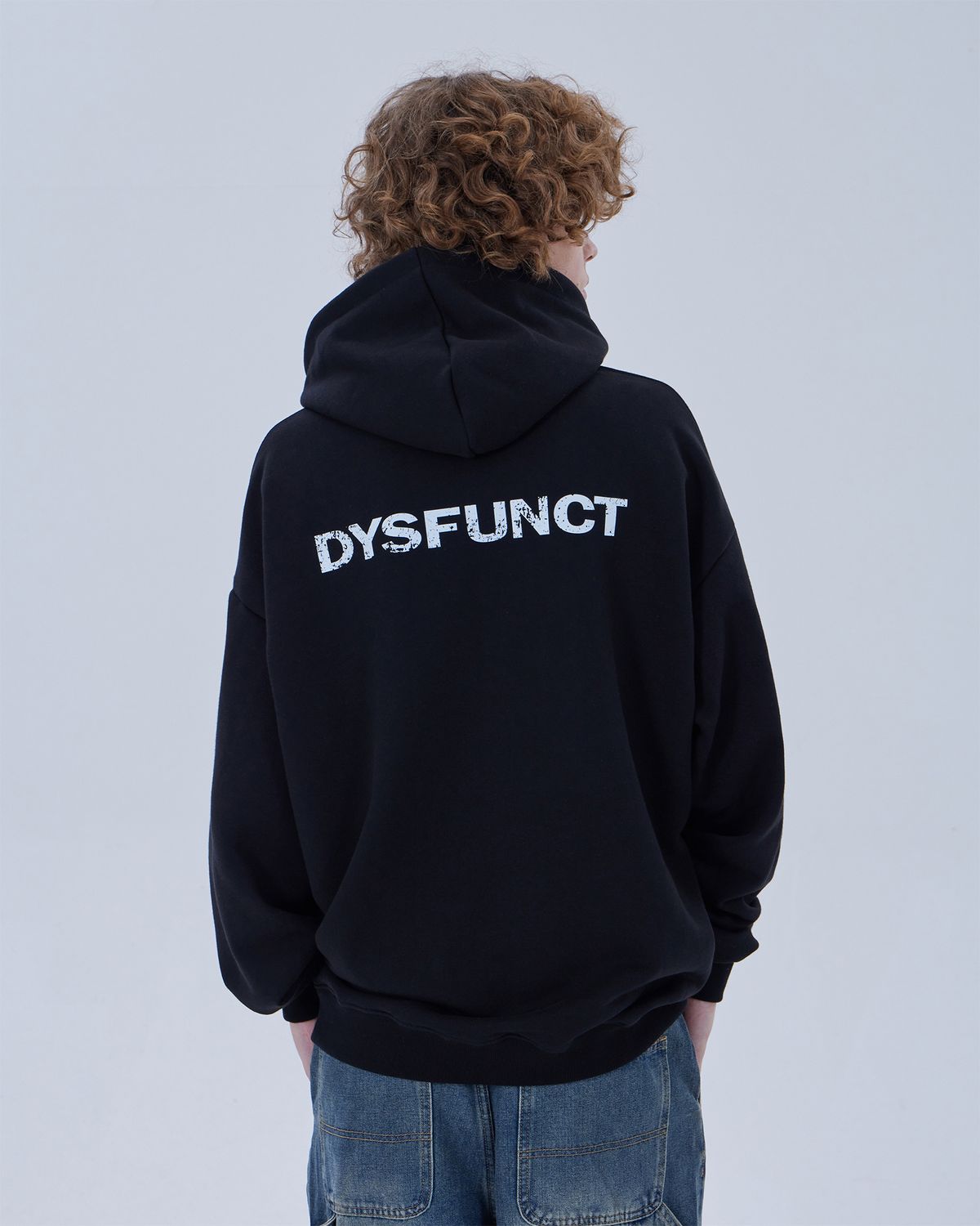 디스펑트(DYSFUNCT) RED EIGHT CANDY HOODIE (BLACK)