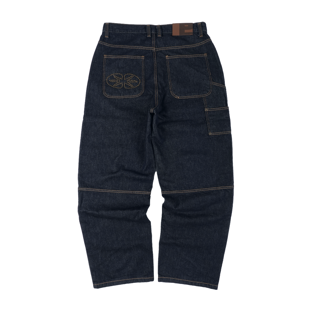 이알티알(ERTR) Gemini Emanate Logo Double Knee Pants Indigo