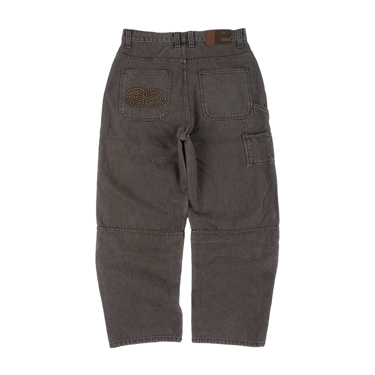 이알티알(ERTR) Gemini Emanate Logo Double Knee Pants Brown