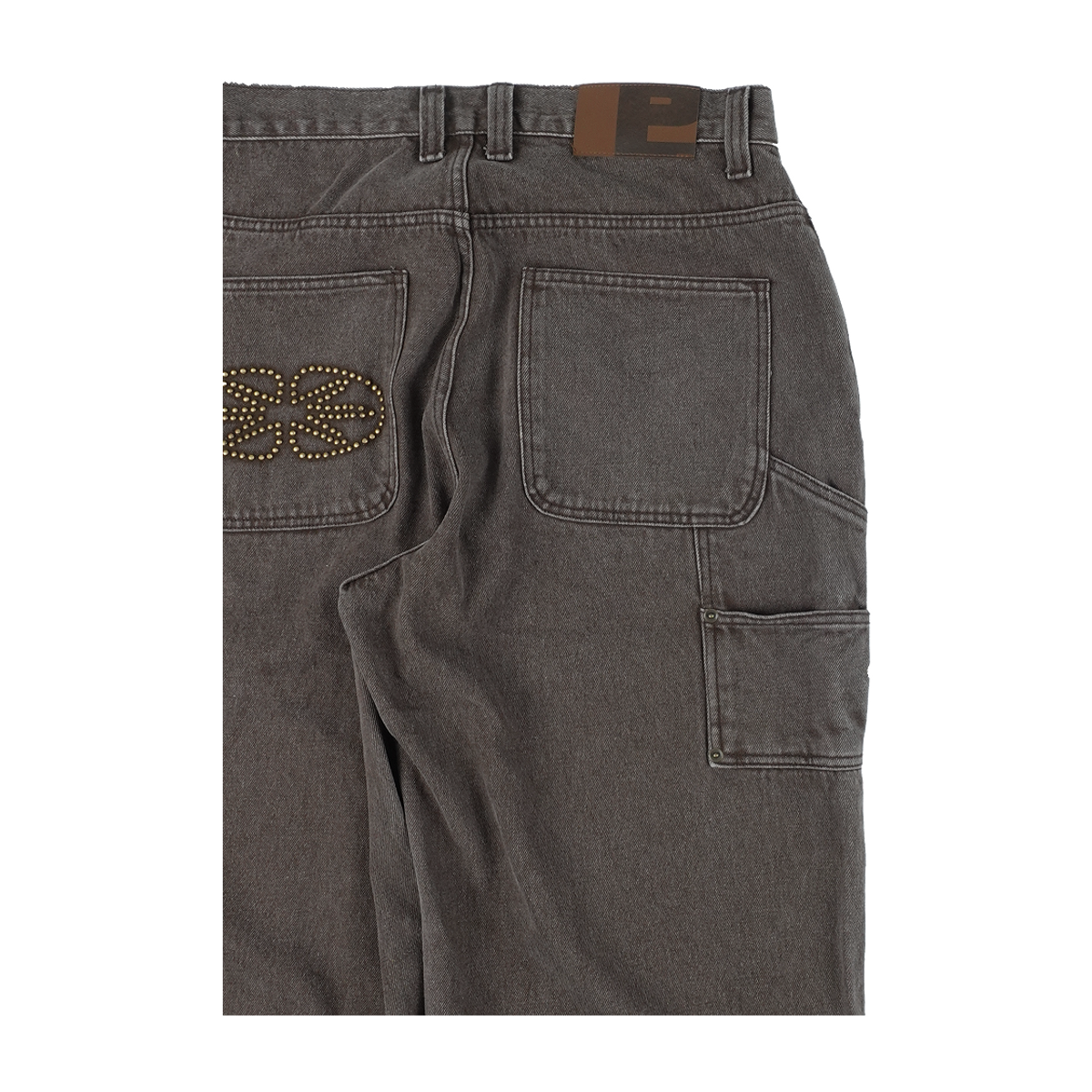 이알티알(ERTR) Gemini Emanate Logo Double Knee Pants Brown