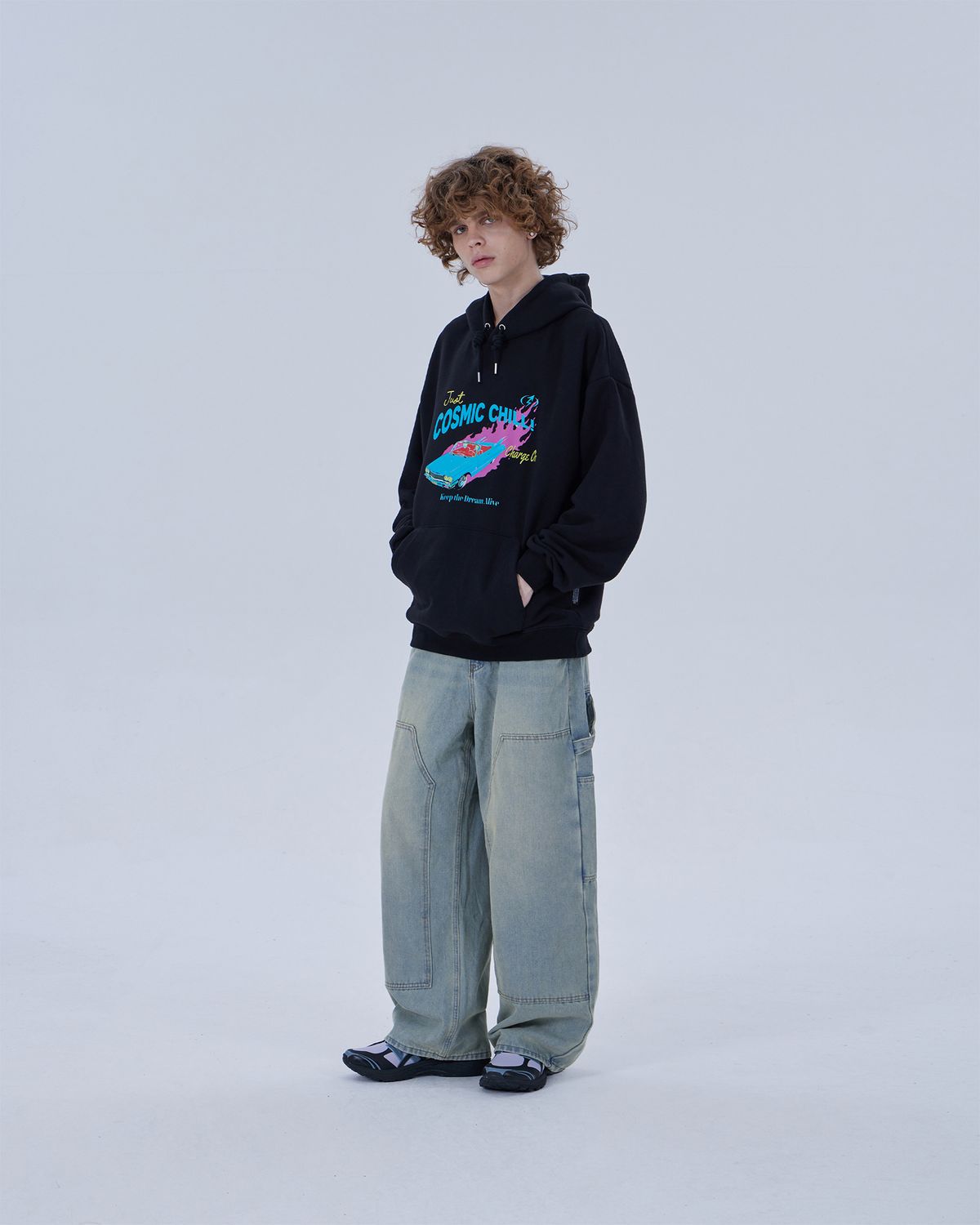 디스펑트(DYSFUNCT) COSMIC CHILL HOODIE (BLACK)