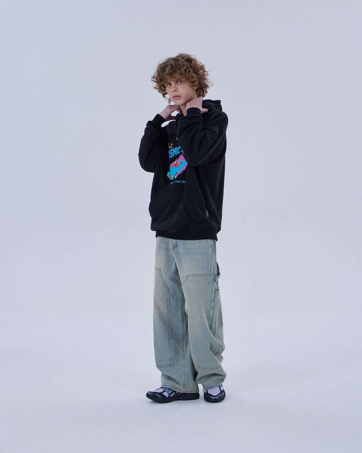 디스펑트(DYSFUNCT) COSMIC CHILL HOODIE (BLACK)